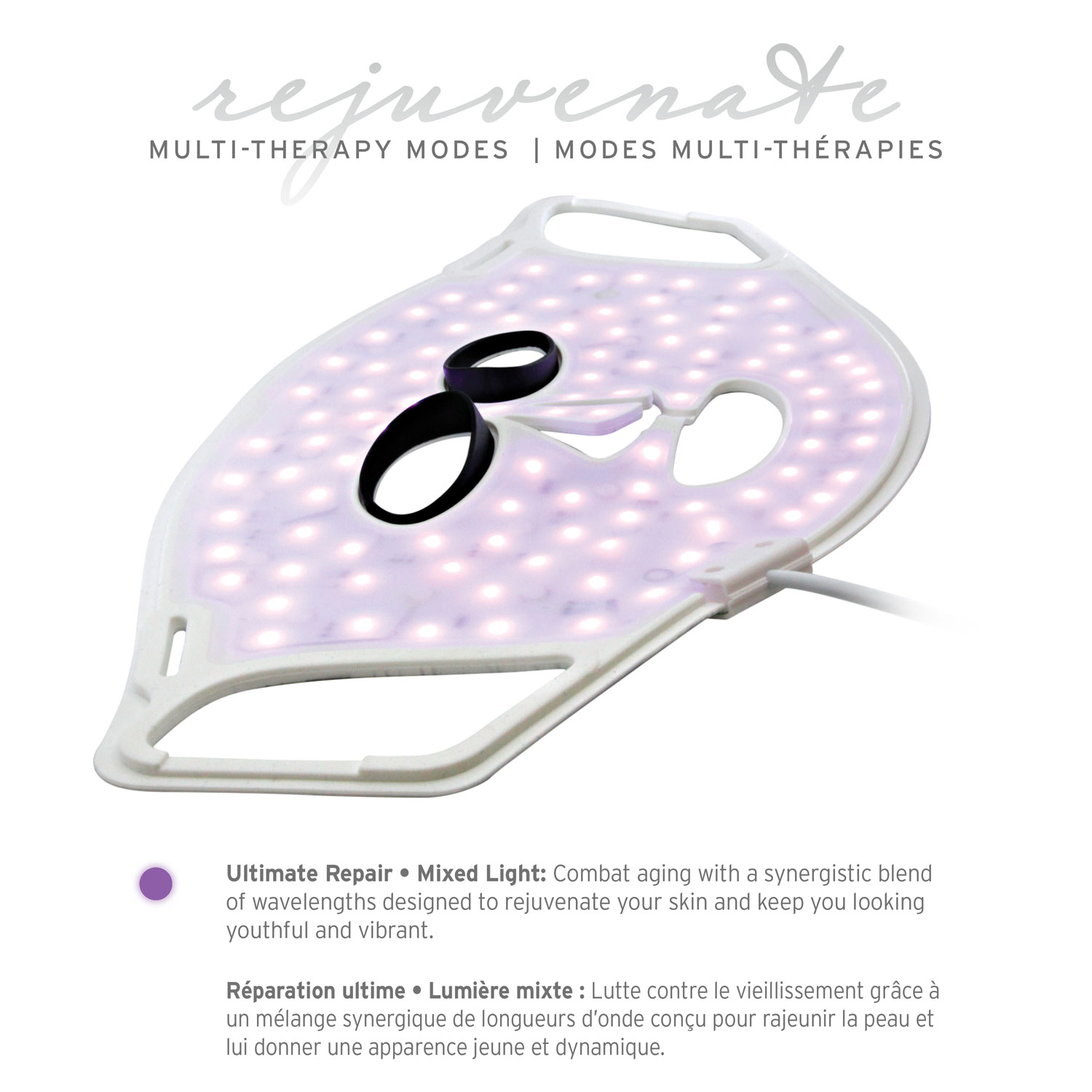 Masque de luminothérapie Glow d'iQ - Partenaire de détail exclusif