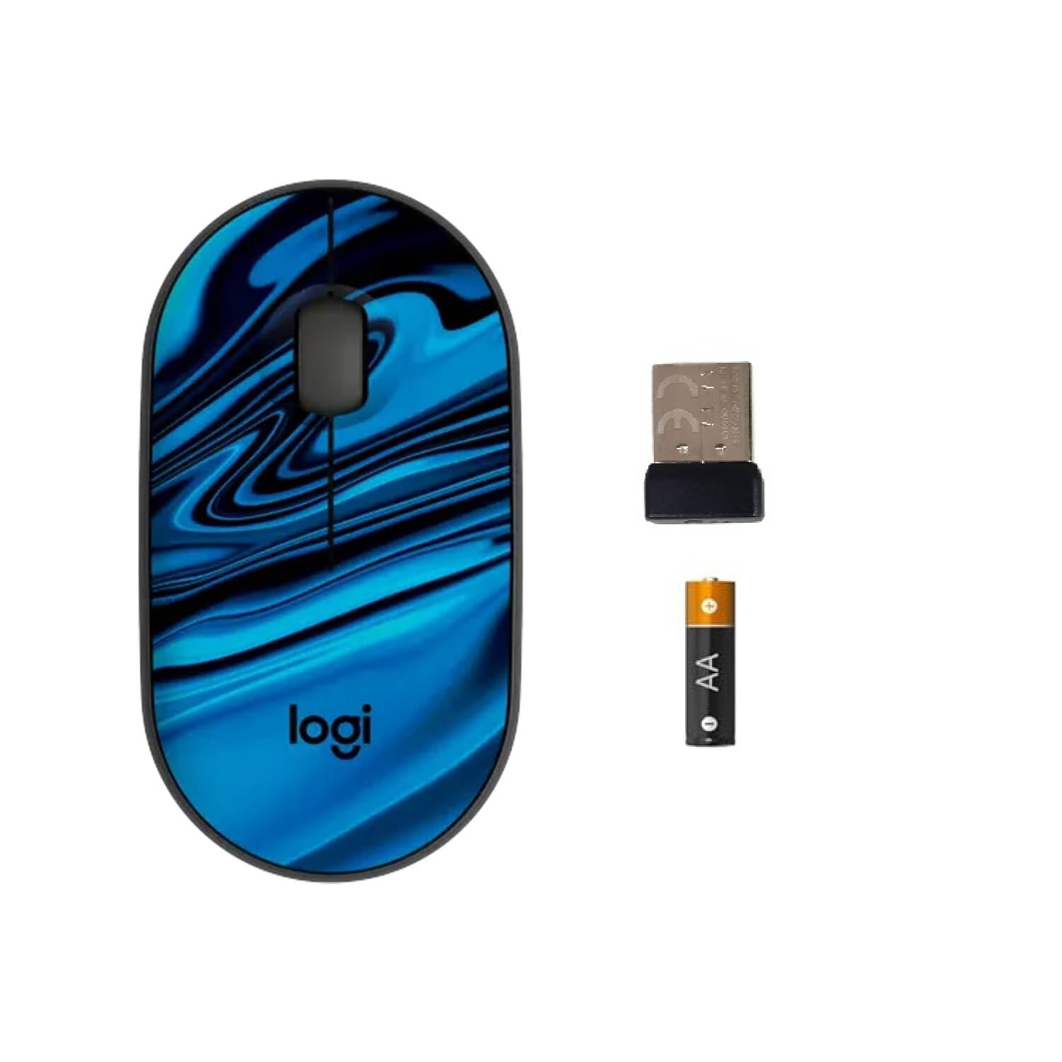 Souris sans fil M340 édition limitée de Logitech, récepteur USB et clics silencieux, souris sans fil portative pour portable, PC, Windows, Chrome,