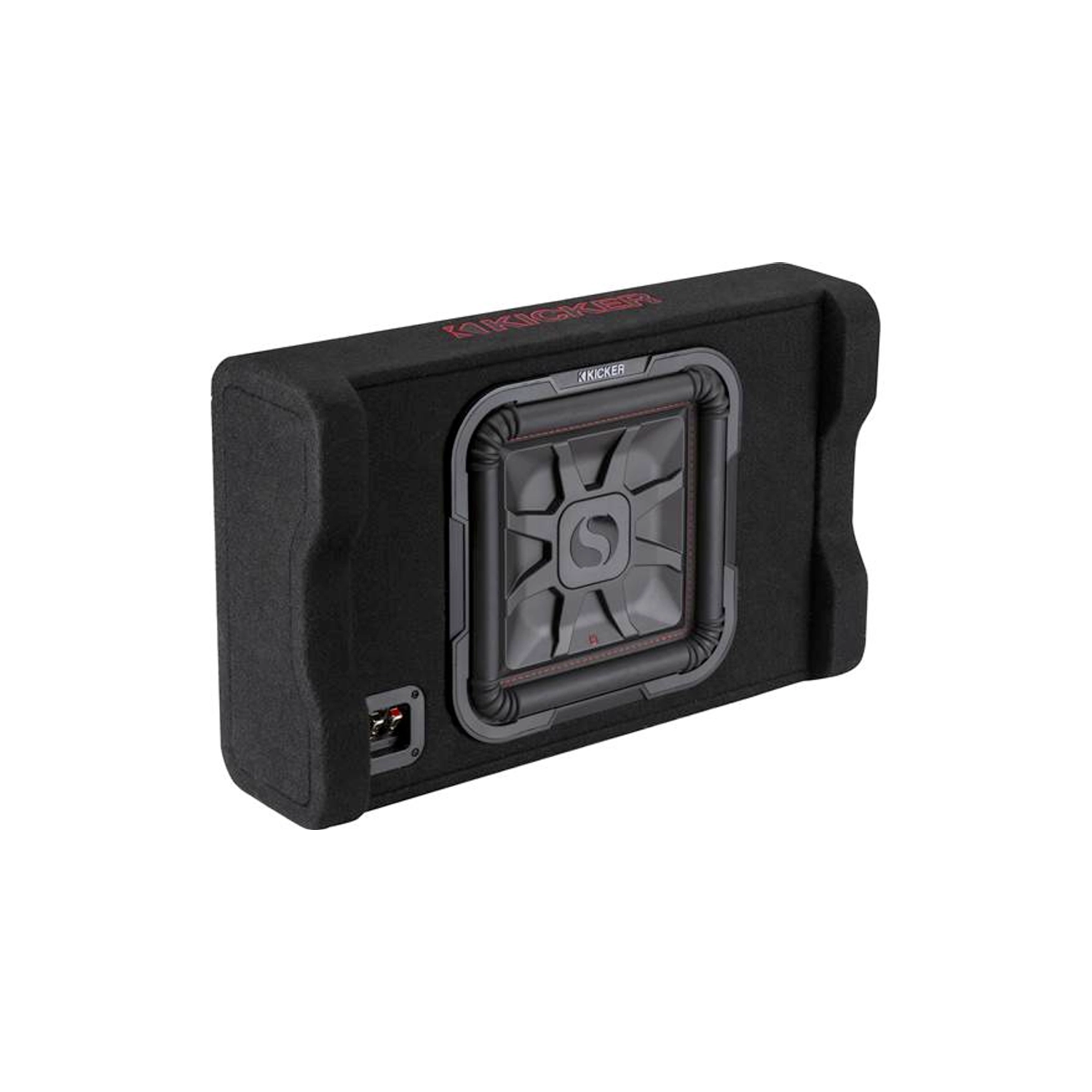 Enceinte scellée vers le bas 600&nbsp;W 49L7TDF122 de 12&nbsp;po de Kicker avec haut-parleur d'extrêmes graves peu profond L7T