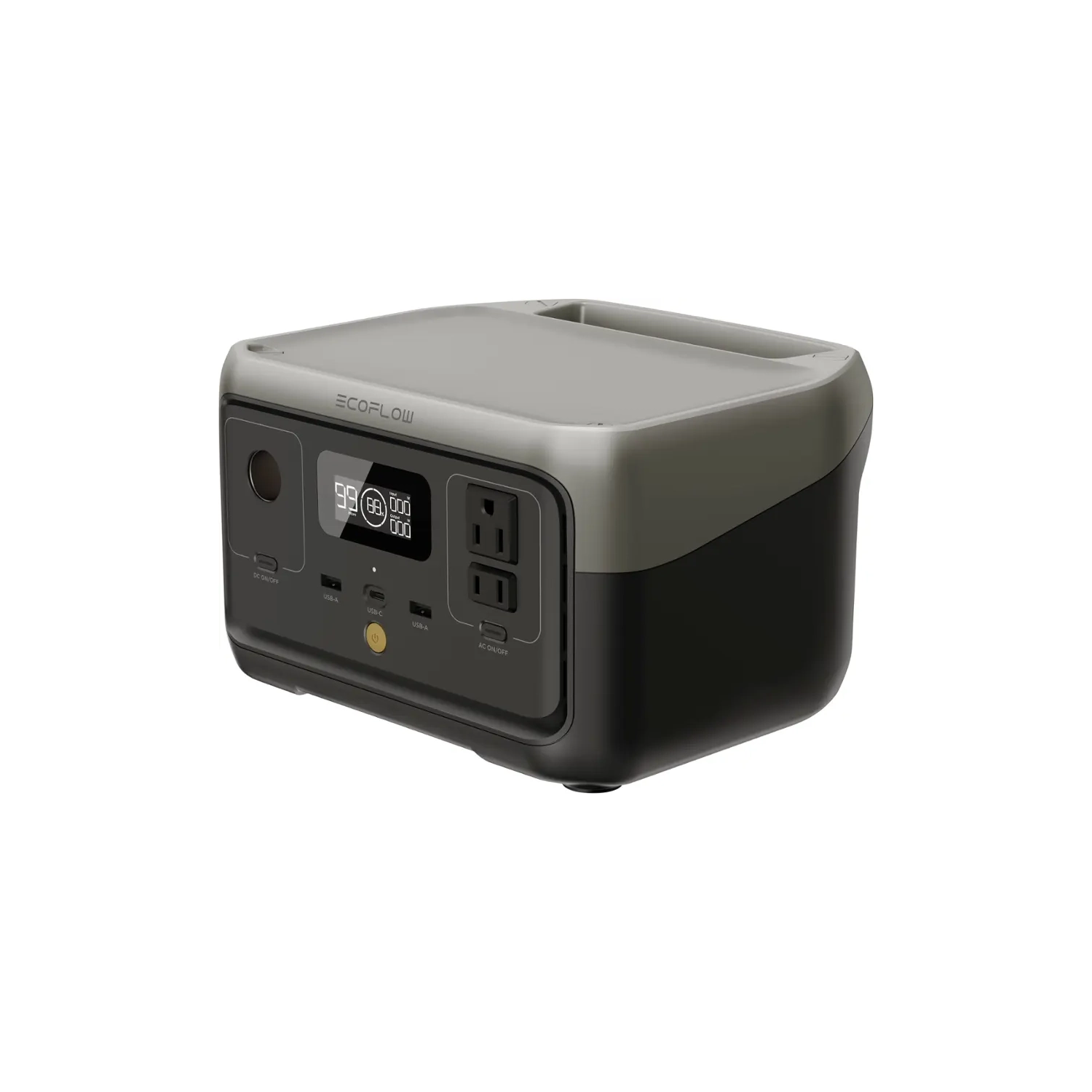 Refurbished - EcoFlow RIVER 2 256Wh Portable Power Station (256 Wh Capacity) - Black