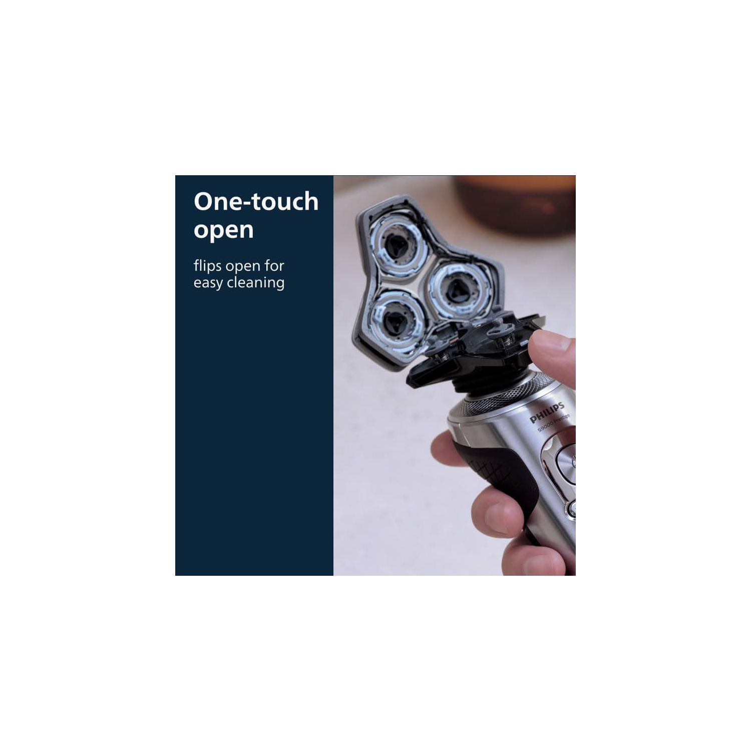 Philips Electric Shaver Series 9000 Prestige, Wet & Dry with SkinIQ technology & Hydro SkinGlide Coating, Black Grey, SP9871/13