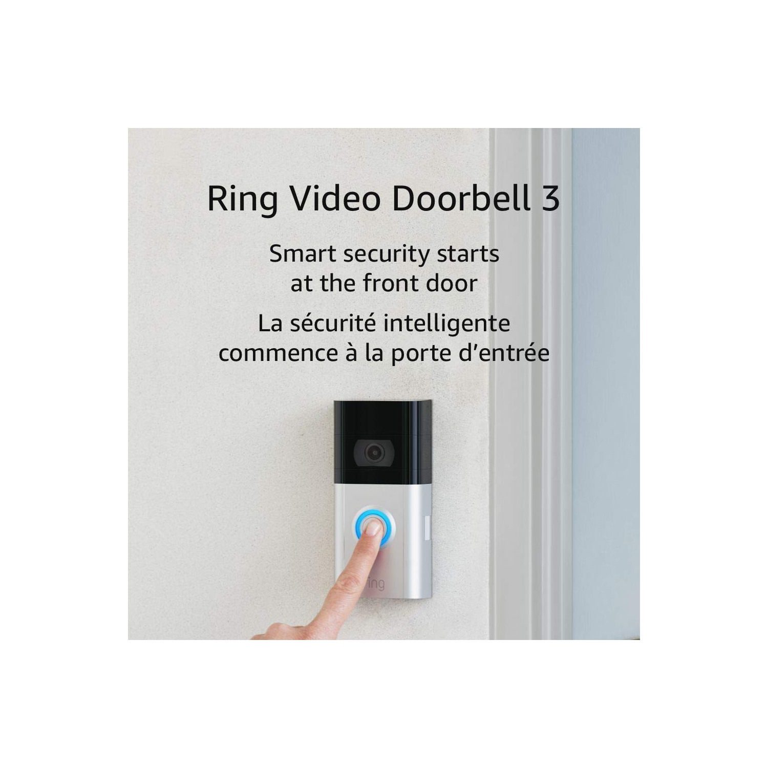 Sonnette vidéo 3 de Ring – Wi-Fi amélioré, détection de mouvement améliorée, installation facile – Boîte ouverte