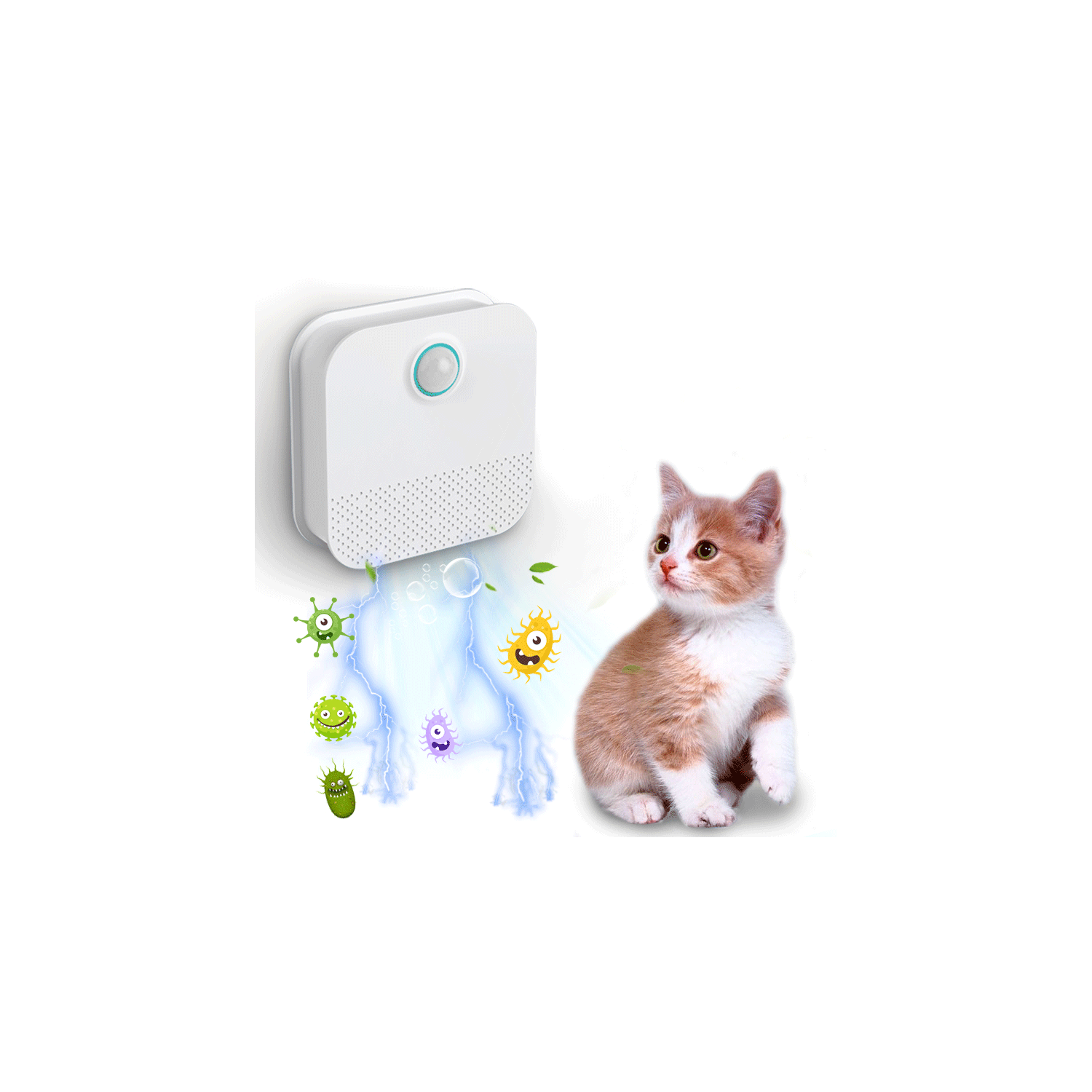 Smart Cat Odor Purifier For Cat Litter Box Deodorizer Pet Toilet Air Purifier Dog Cat Litter Deodorant, Dust-Free, No Consumables
