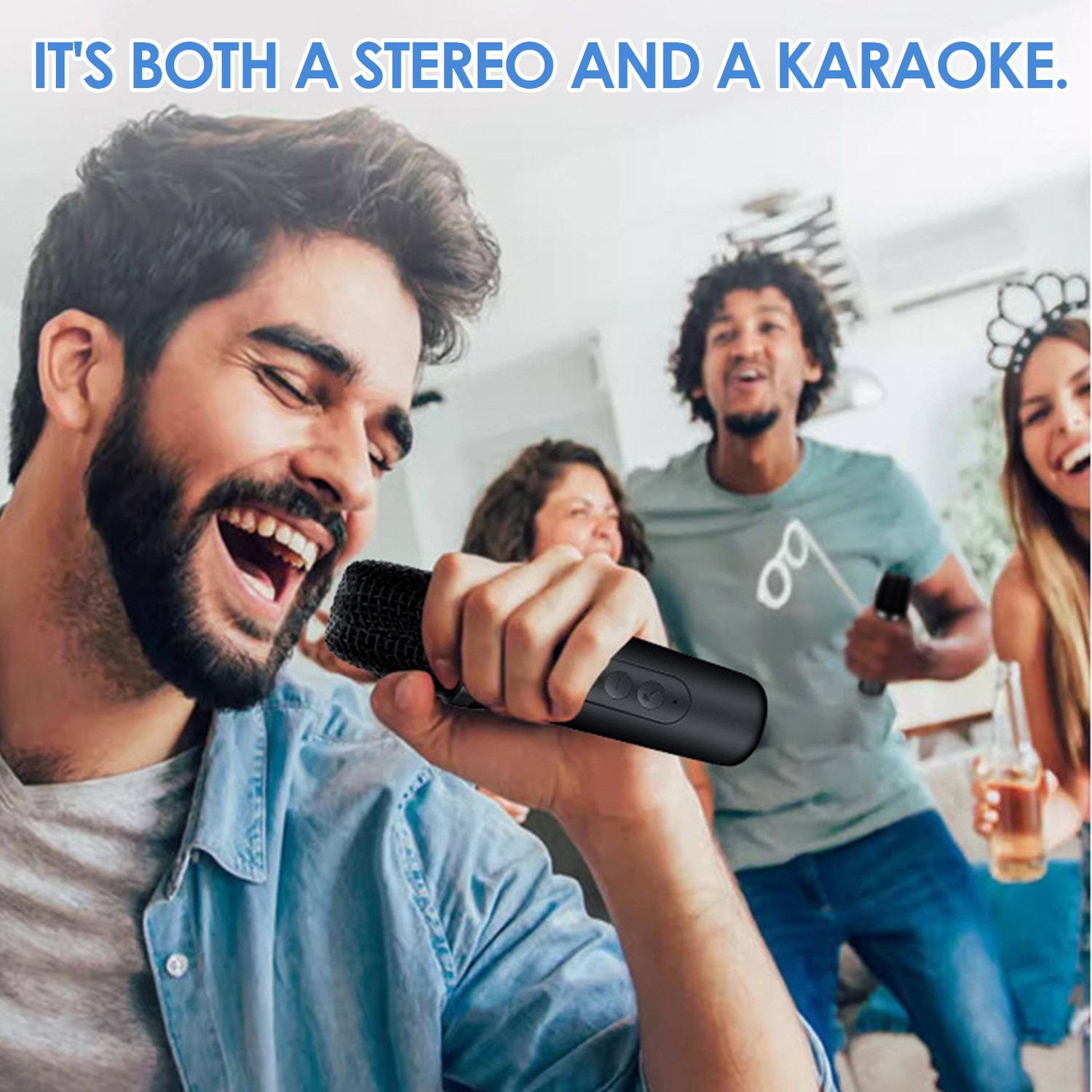 Adjustable Phone Stand with Bluetooth Speaker Hands-Free Entertainment Mobile Phone Stand Portable and Mobile, Single Microphone