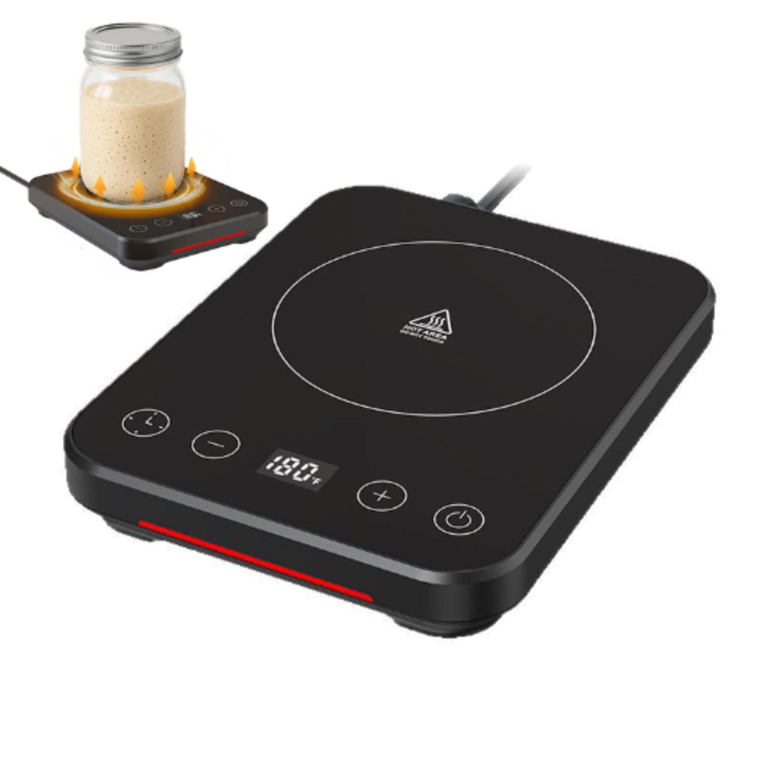 Chauffe-levain thermostatique，Contrôle précis de chaque position d'engrenage et de chaque minuteur 1&nbsp;°F doté d'une fonction de mémoire idéale