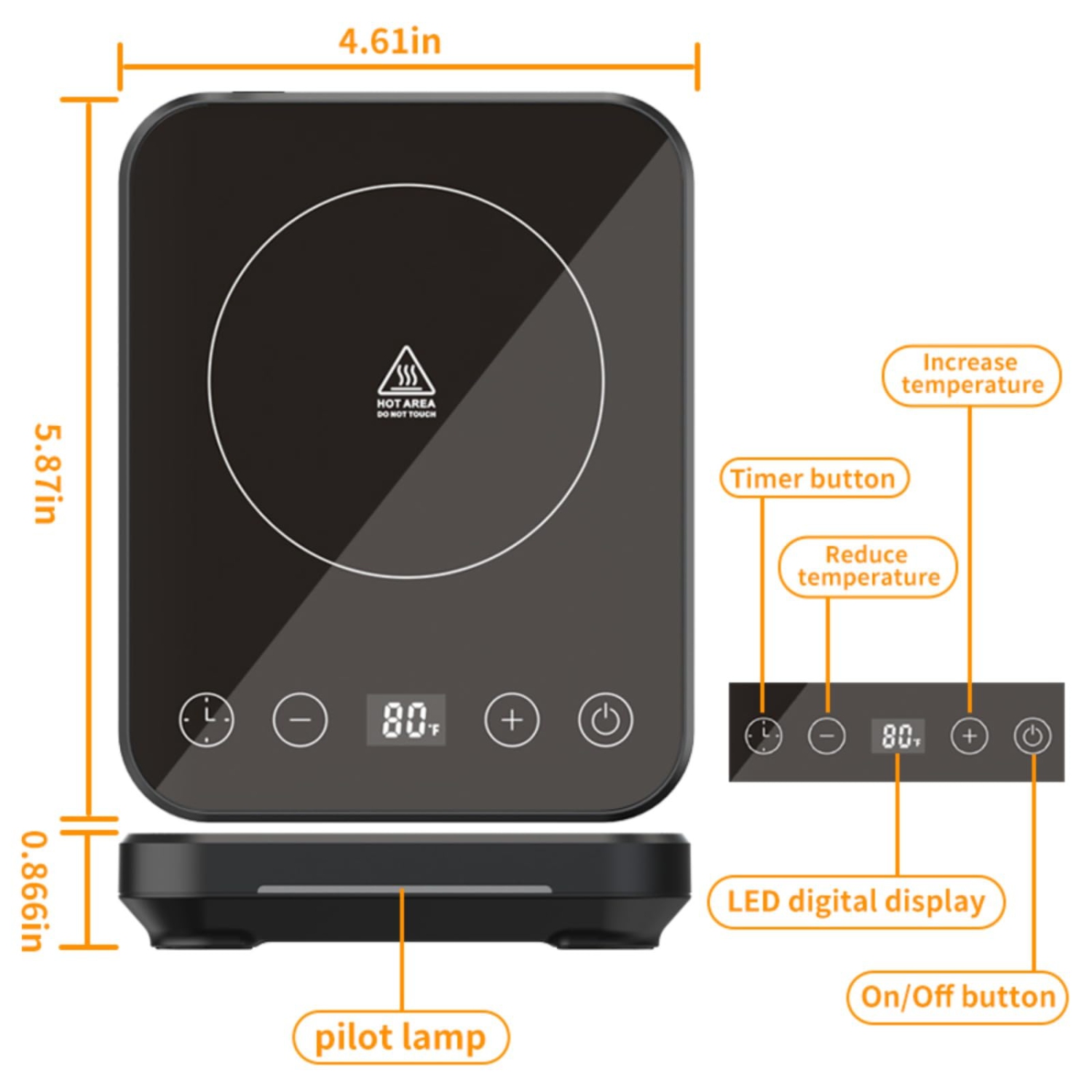 Chauffe-levain thermostatique，Contrôle précis de chaque position d'engrenage et de chaque minuteur 1&nbsp;°F doté d'une fonction de mémoire idéale