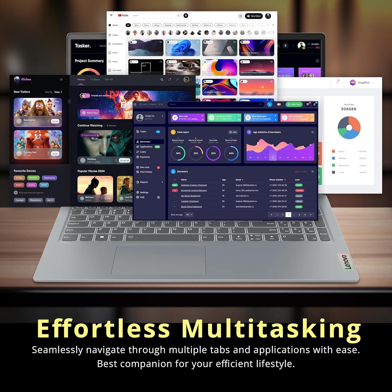 Lenovo IdeaPad Slim 3 15.6" FHD Display Laptop, AMD Ryzen 5 5625U, 1.16TB Storage,16GB RAM, AMD Radeon Graphics, Windows 11 Pro, Gray