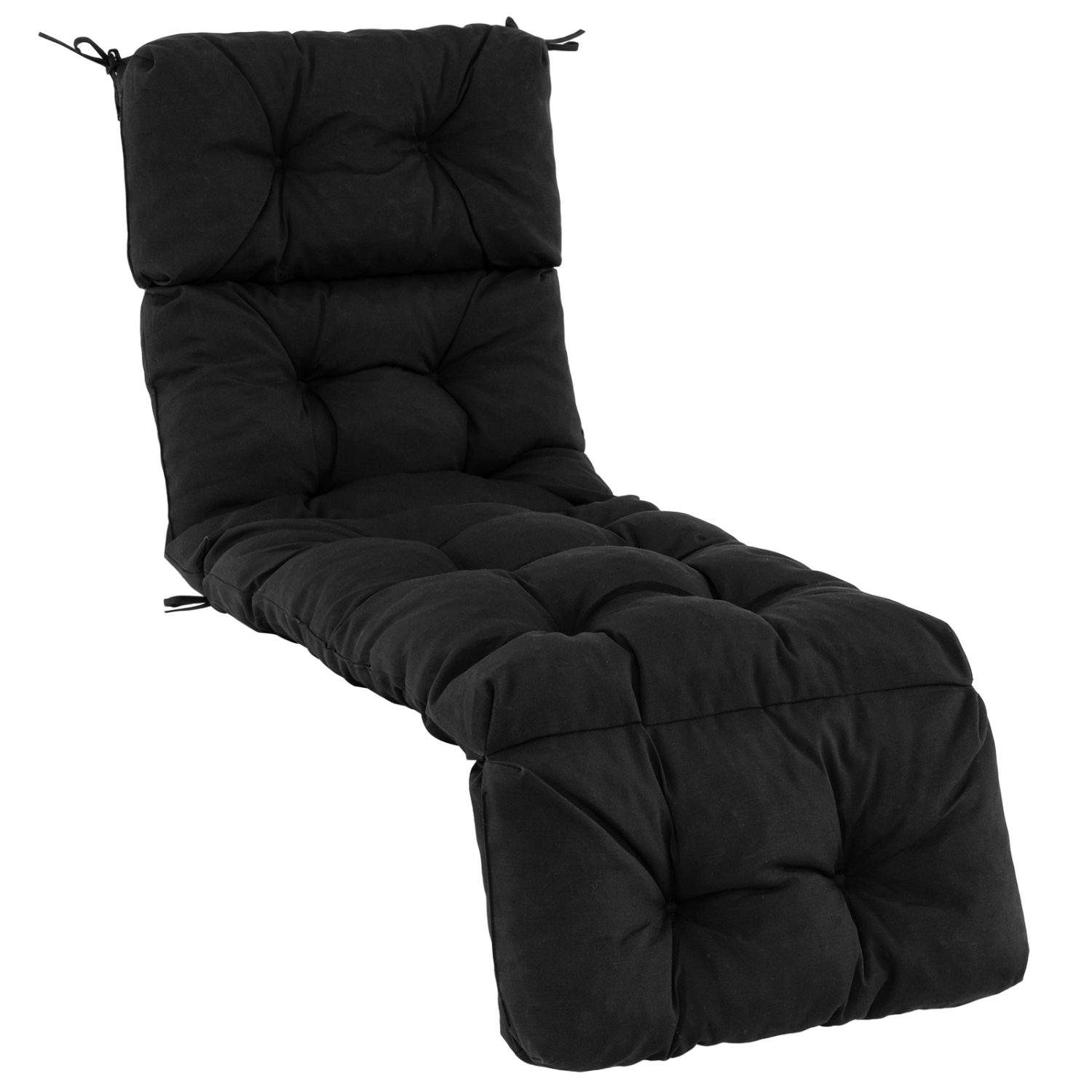 Gymax Set of 4 73'' Lounge Chaise Cushion Padded Recliner Cushion