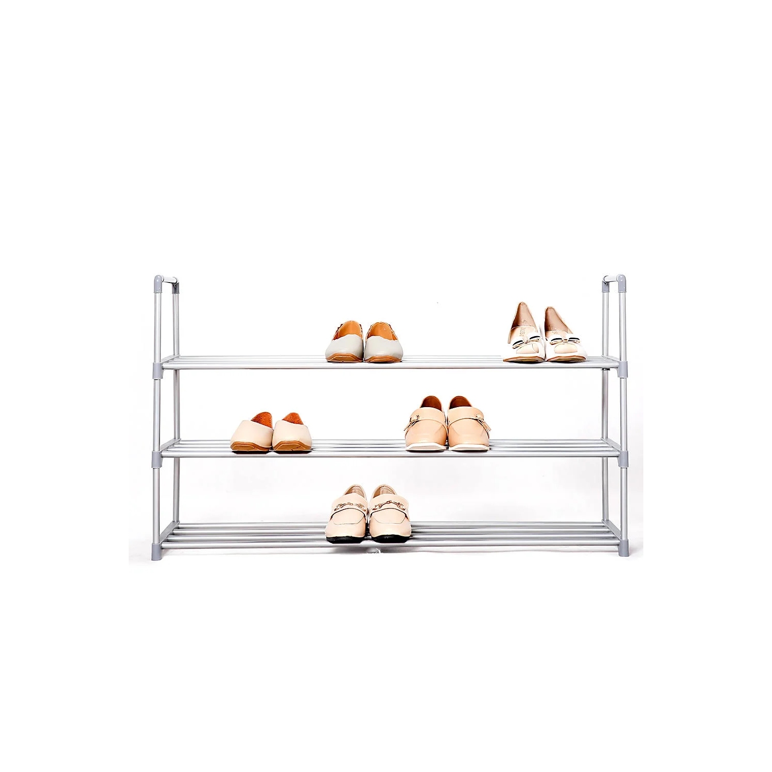 Étagère à chaussures à 3 87 niveaux, 18 6 paires, étagère de rangement pour chaussures, 35 long. X 11 larg. X 20 haut. Unité d'entrée empilable.
