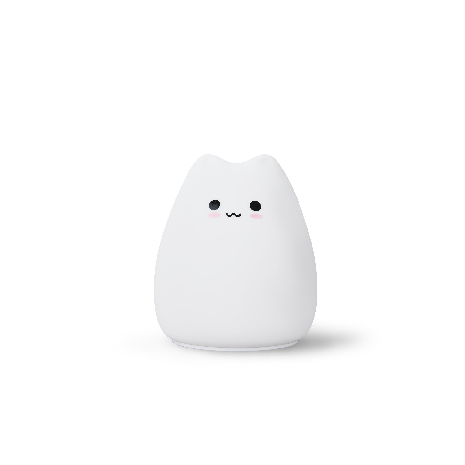 Lampe de chevet colorée en silicone lampe de chambre mini LED veilleuse de Noël d'anniversaire convient aux enfants et aux bébés - Chat mignon