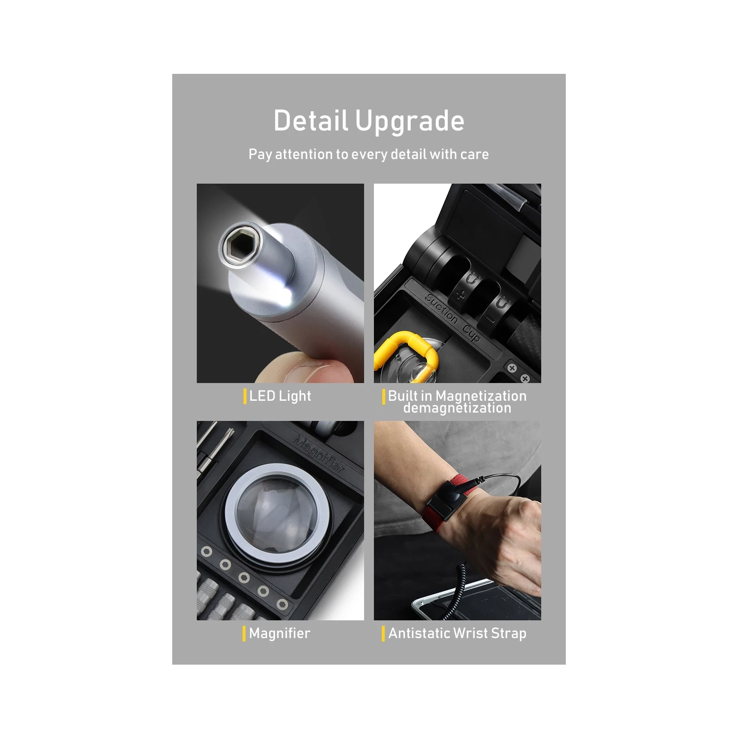 Electric Precision Screwdriver Set Multi-Function Laptop, Mobile Phone Repair Tool - 5-Speed Electric 71-in-1 Laptop Storage Screwdriver Set