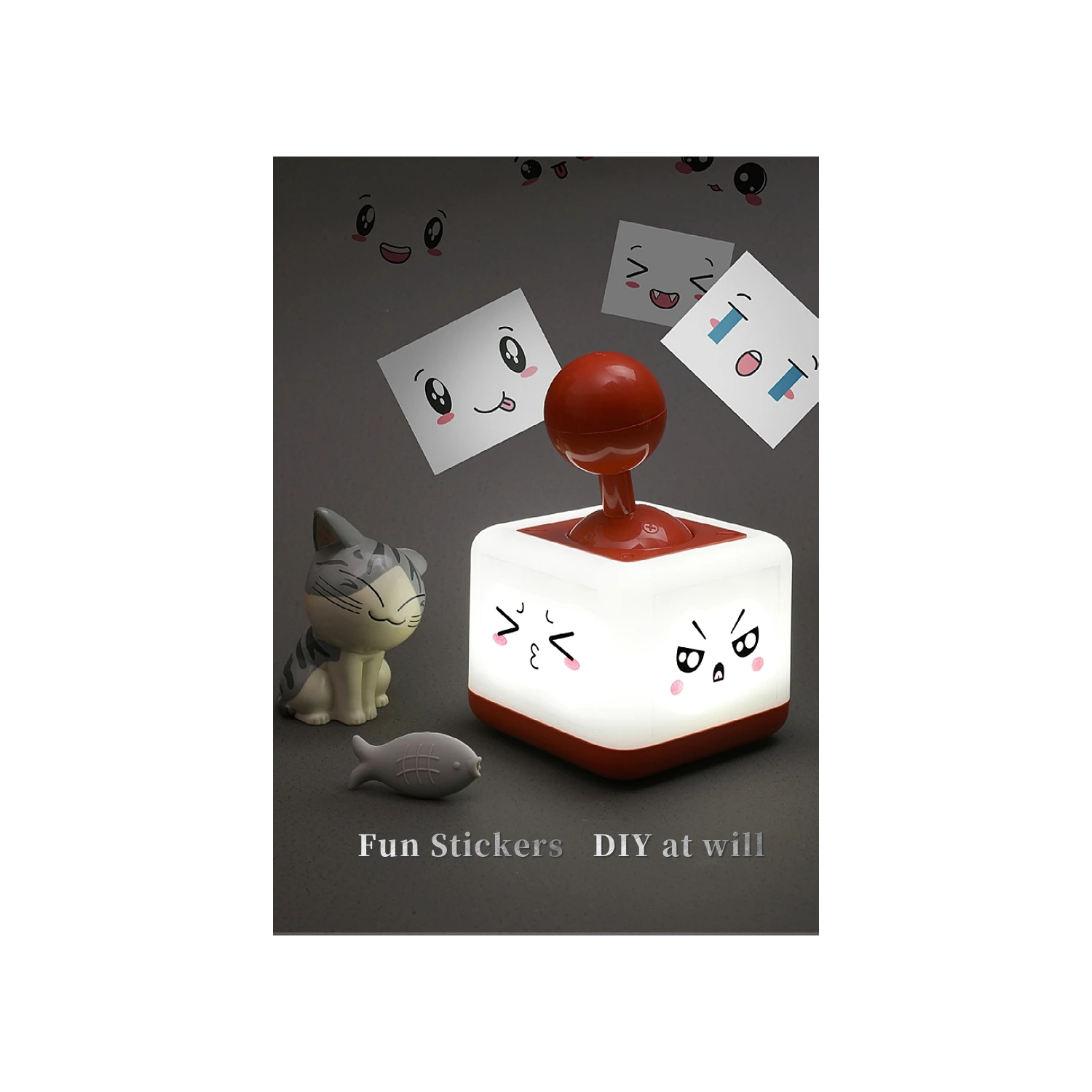 USB Toggle Rocker Switch Night Light Bedroom Sleep Light LED, 2 Light Modes, Suitable for Kids Toddler Boys Girls Birthday - Yellow