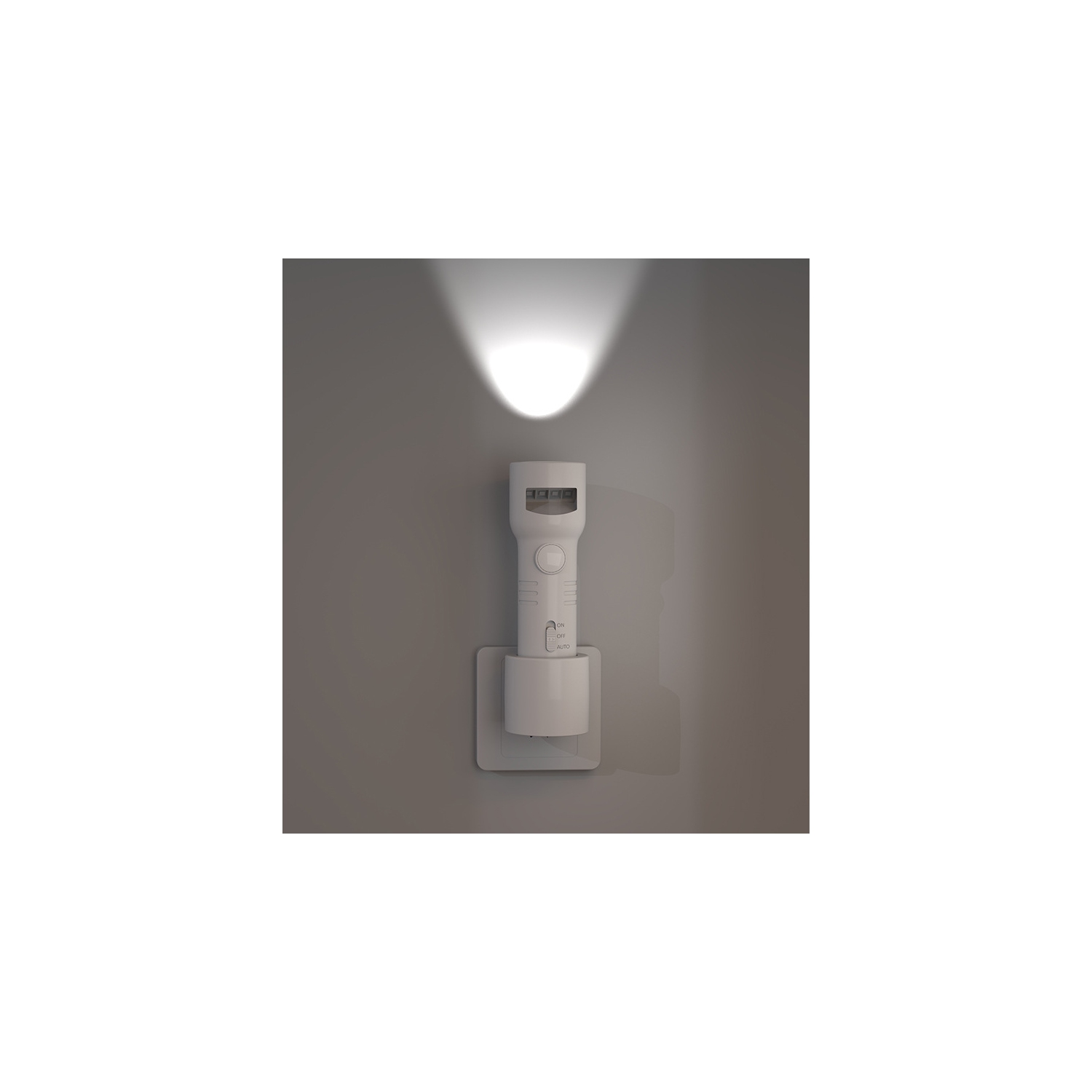 Modèle rechargeable avec lampe de poche, lampe de capteur de corps humain, veilleuse, veilleuse LED en cas de panne d'alimentation d'urgence, adapté
