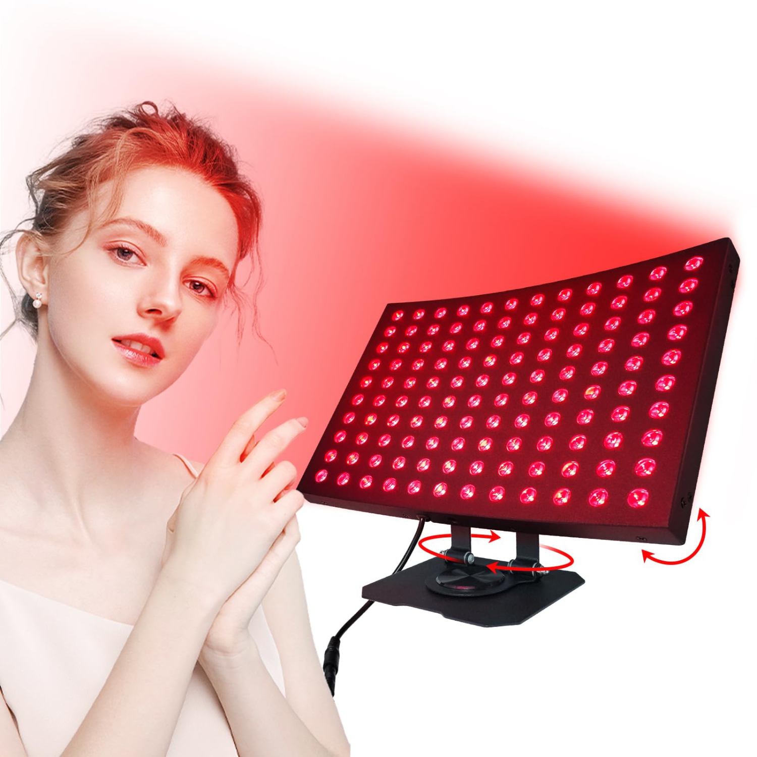 Red Light Therapy for Face and Body, 120 LEDs Red 660nm Near Infrared 850nm, High Power Panel for Pain Relief, Sleep, Skin Health, Anti-Aging