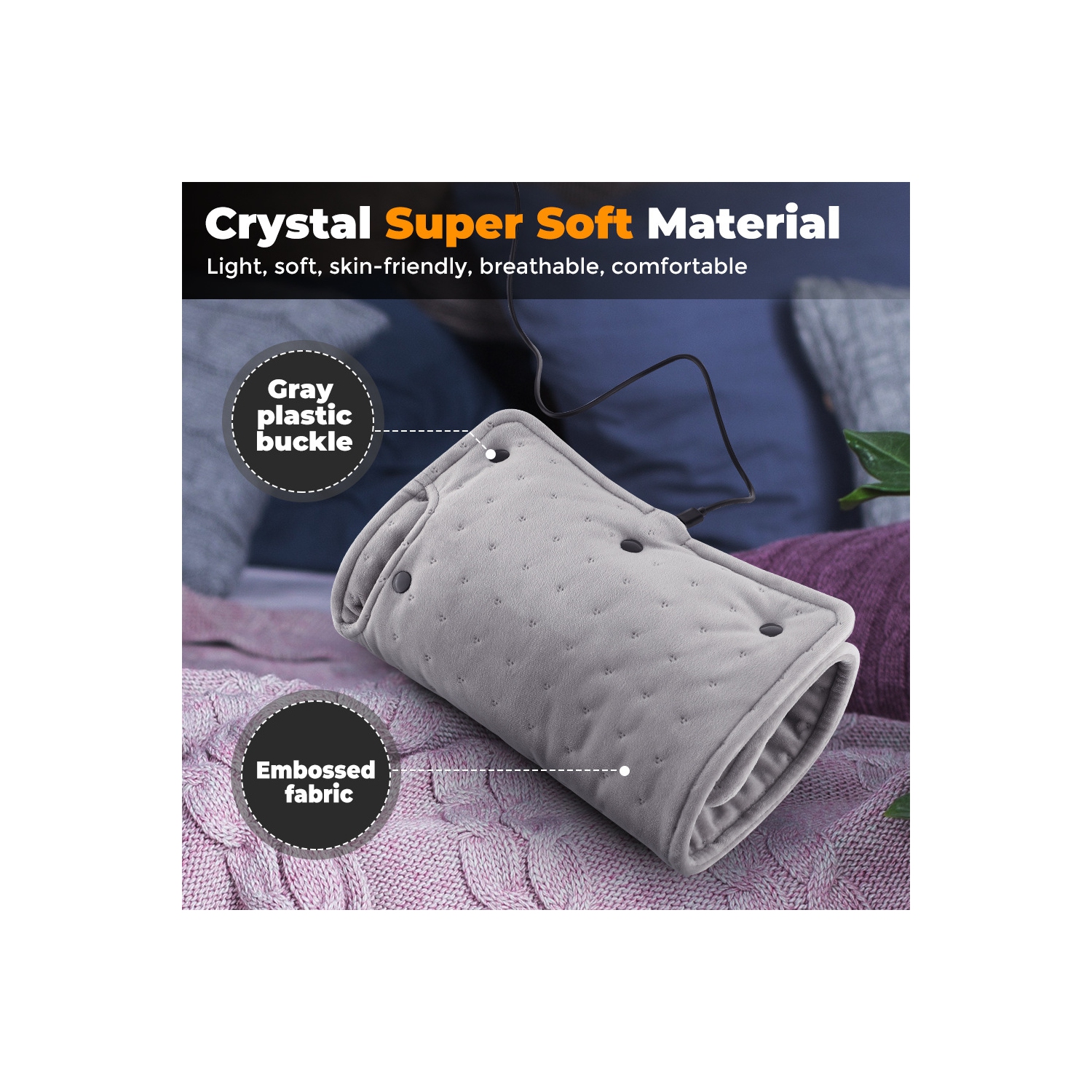 Electric Heating Muff, Heating Hand Warmer Electric Muff Plug in - Winter and Autumn Stable Heating Hand Warmer Intelligent(10.6" x 19.7")