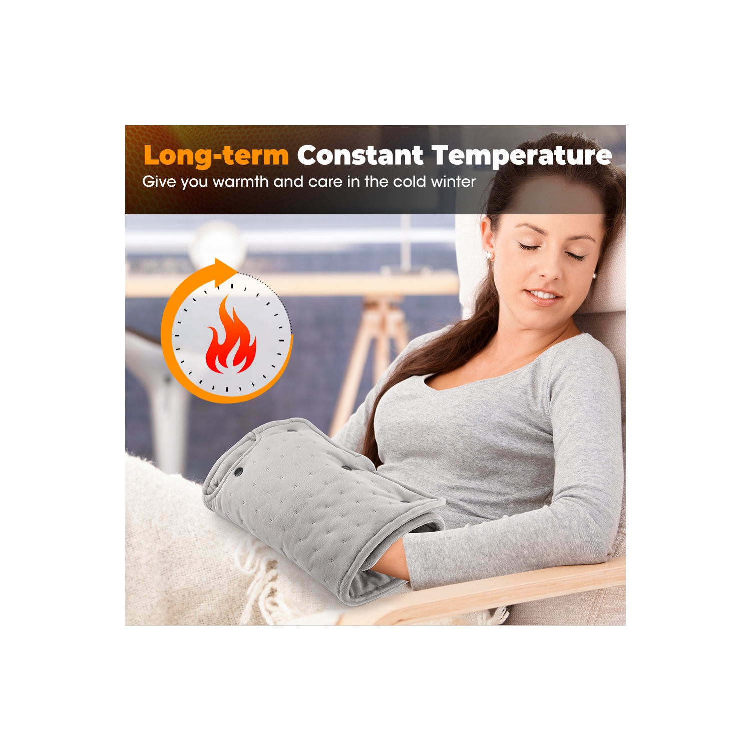 Electric Heating Muff, Heating Hand Warmer Electric Muff Plug in - Winter and Autumn Stable Heating Hand Warmer Intelligent(10.6" x 19.7")