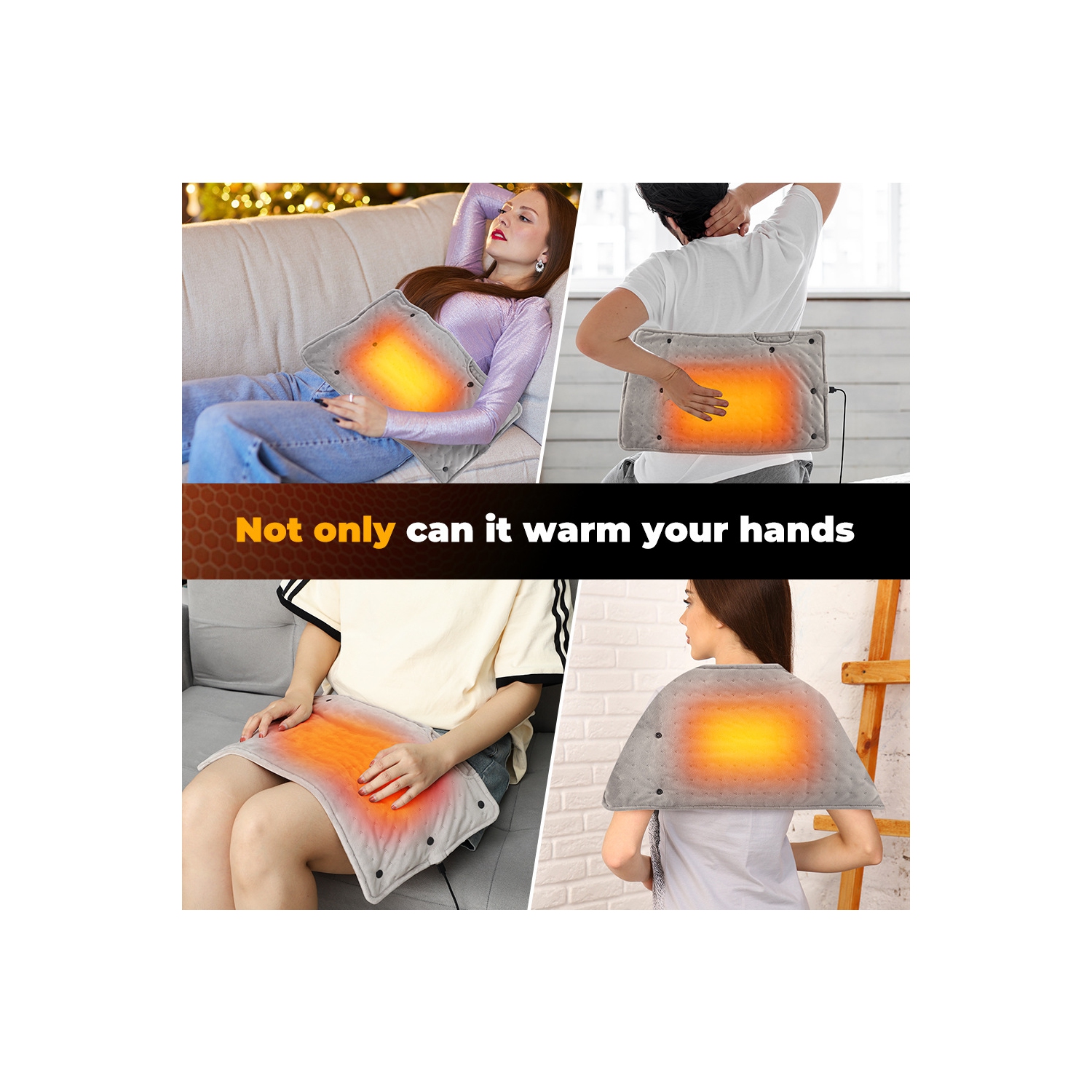 Electric Heating Muff, Heating Hand Warmer Electric Muff Plug in - Winter and Autumn Stable Heating Hand Warmer Intelligent(10.6" x 19.7")