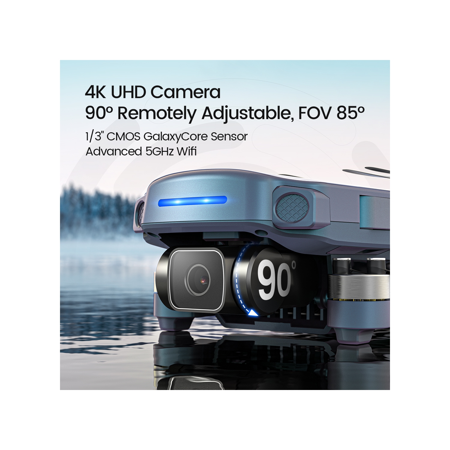 Holy Stone HS360S GPS Drone Under 249g for Adults Beginner with 4K UHD Camera,Foldable 5G FPV RC Quadcopter with 10000 Feet Control Range, Follow Me,