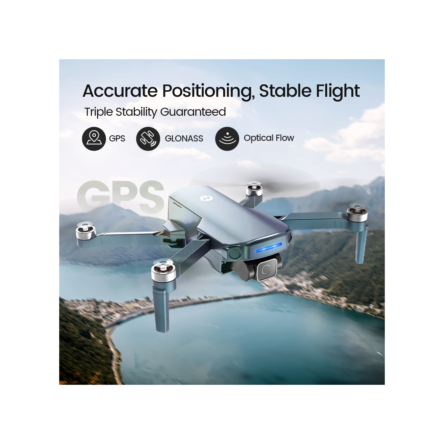 Holy Stone HS360S GPS Drone Under 249g for Adults Beginner with 4K UHD Camera,Foldable 5G FPV RC Quadcopter with 10000 Feet Control Range, Follow Me,