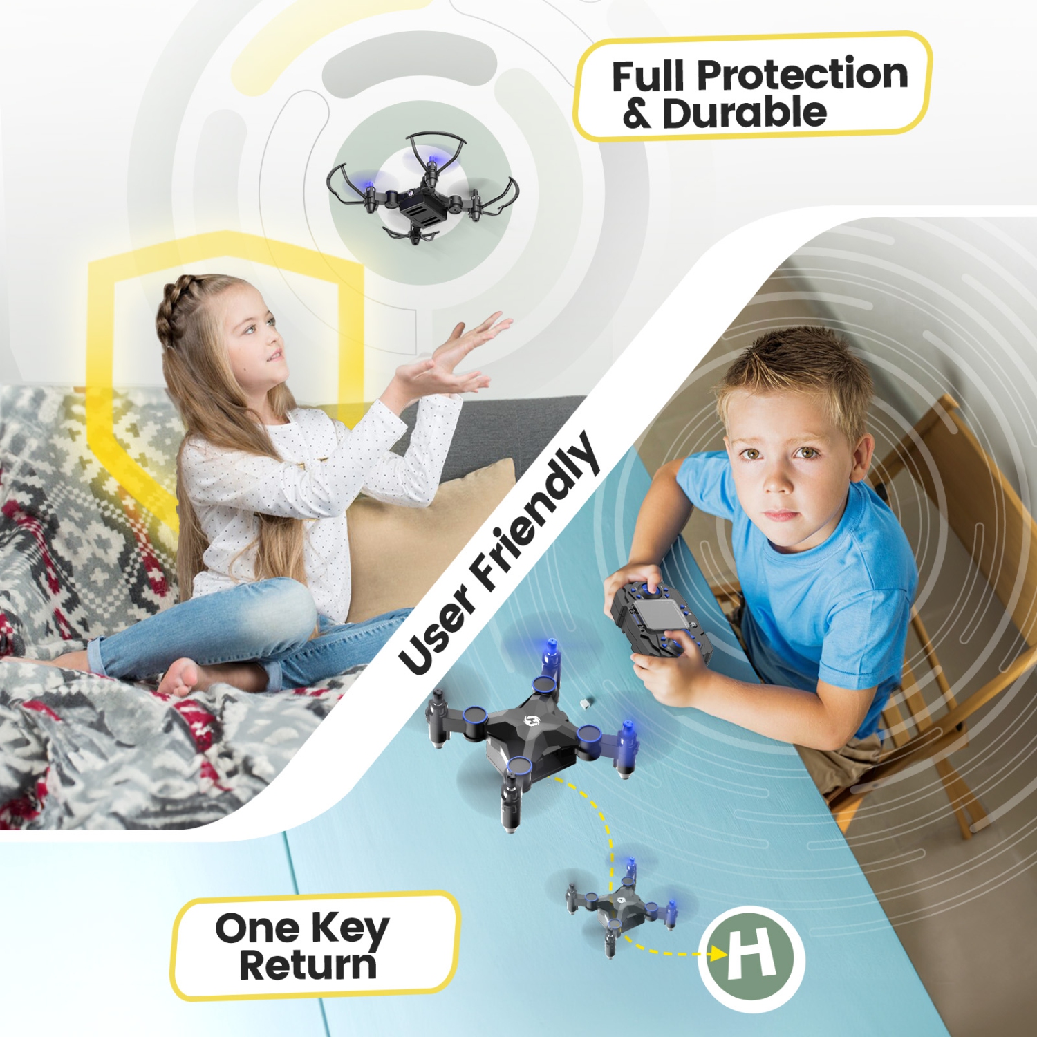 Holy Stone HS190 Foldable Mini Drone Under 249g for Kids Beginners,RC Nano Quadcopter with Altitude Hold,3D Flips,Throw to Go,One Key Return, Great