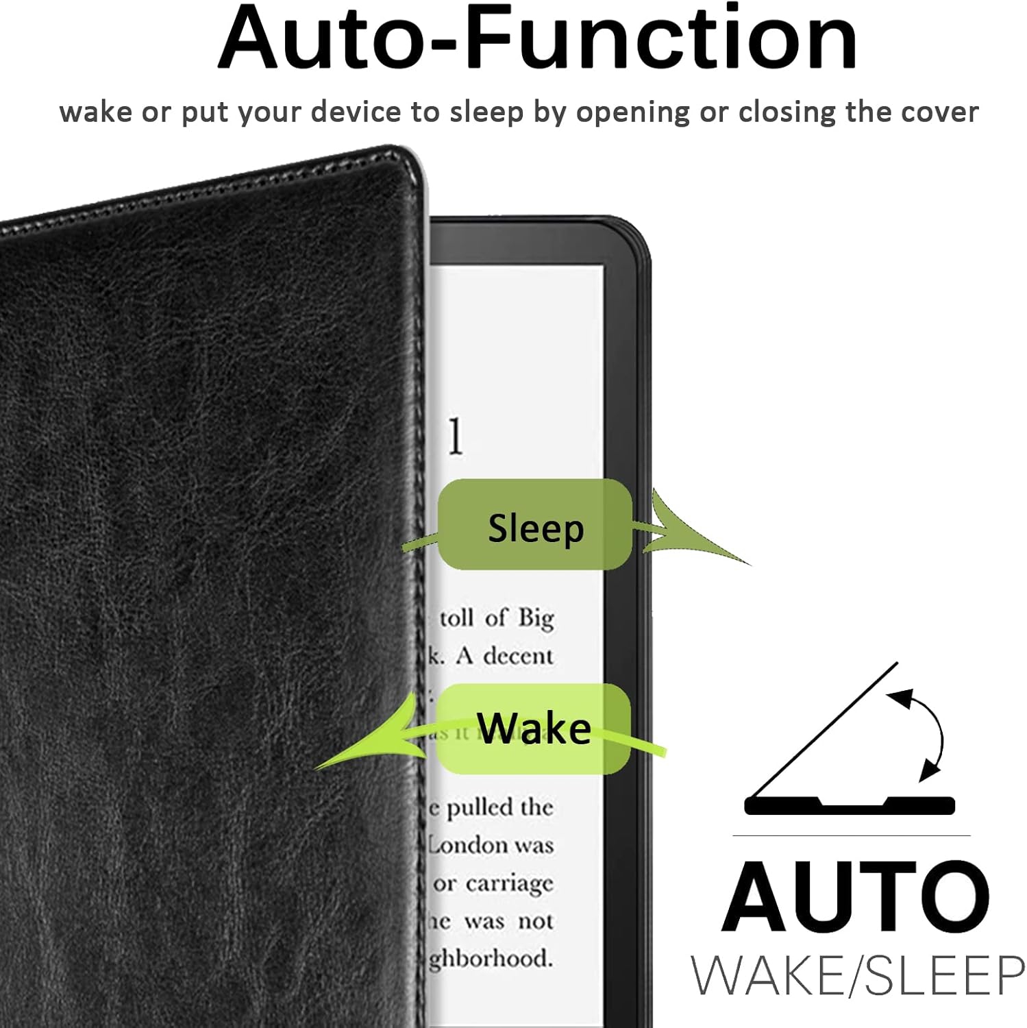 Étui de protection compatible avec le Kindle Paperwhite 11ᵉ gén 2021, housse pour Kindle Paperwhite 5, étui en cuir avec dragonne