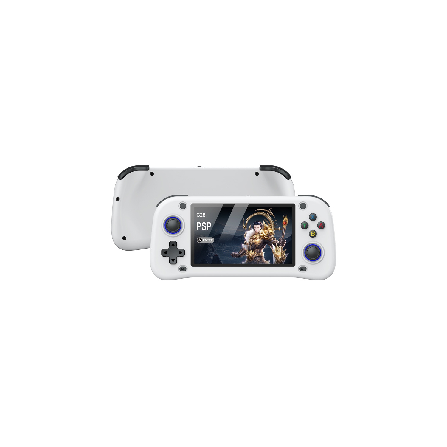 Console de jeu rétro G28, écran HD de 4,3&nbsp;po, console de jeu avec carte TF de 128 Go intégrée, prête à l'emploi, console de jeu portative PSP