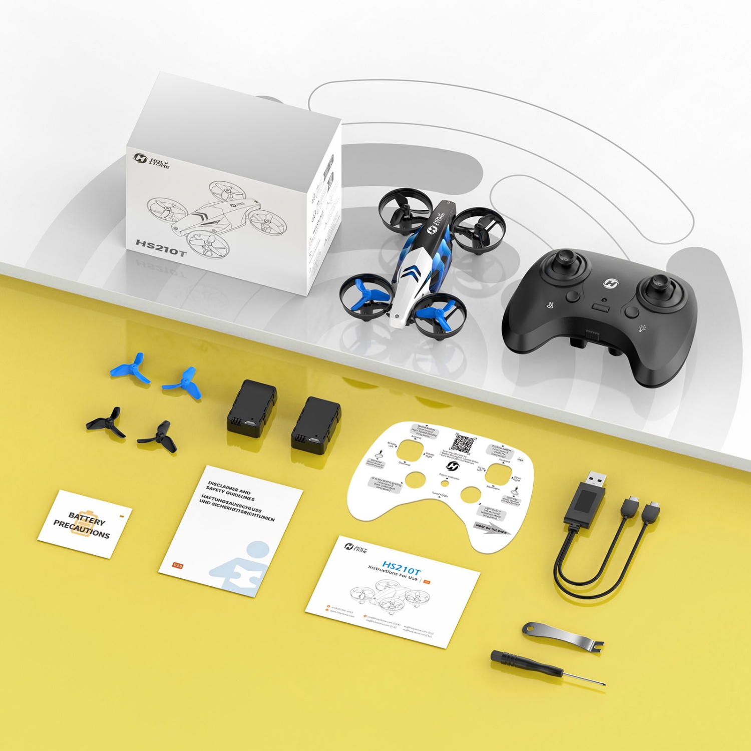 Holy Stone HS210T Drones for Kids Under 249g,2 IN 1 MINI Indoor Drone with Land & Fly Mode,Four Posture Deformations RC Quadcopter with 3D Flip,