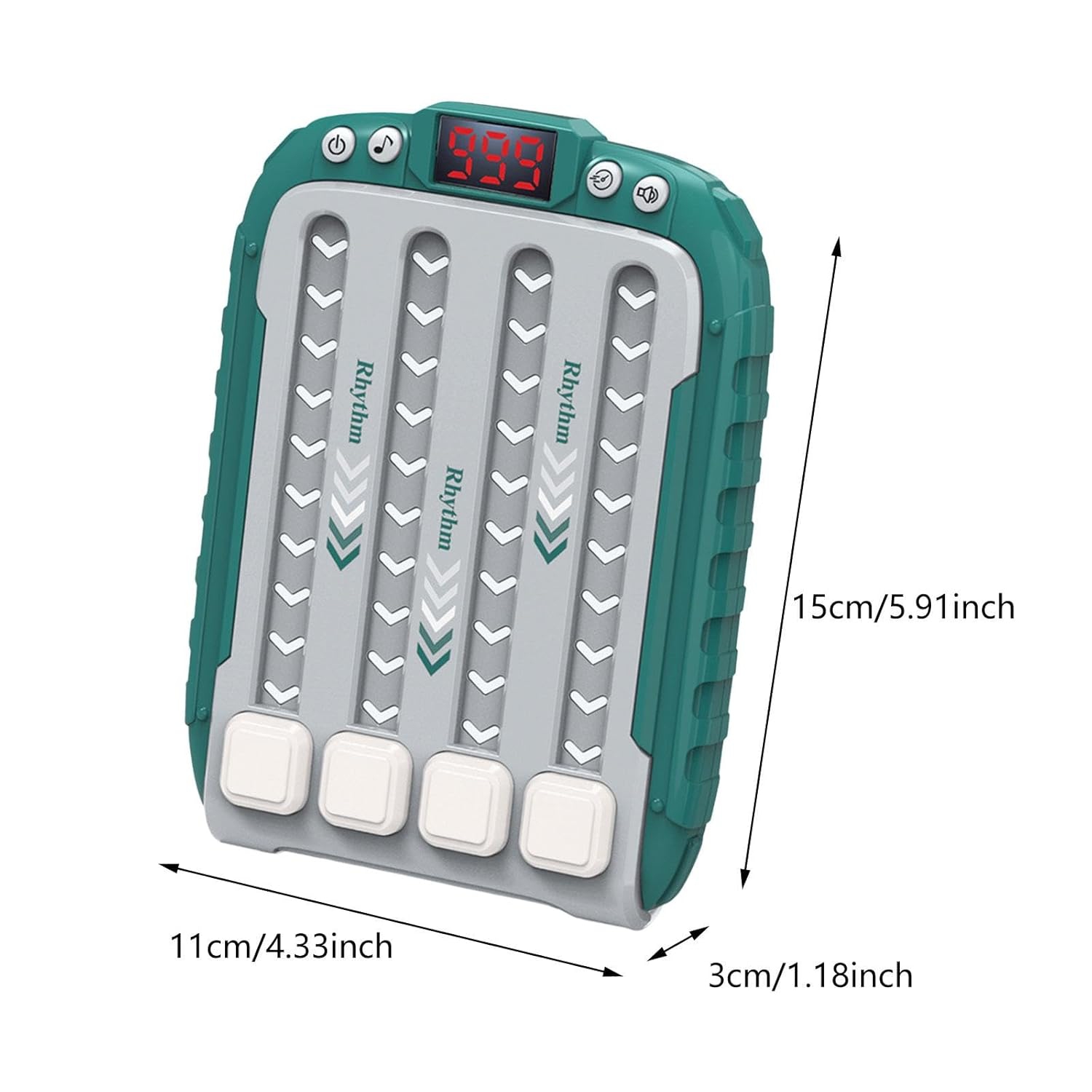 Rhythm dance music game console, children's electronic music toys, stress relief, children's handheld games, game consoles, birthday gifts for boys