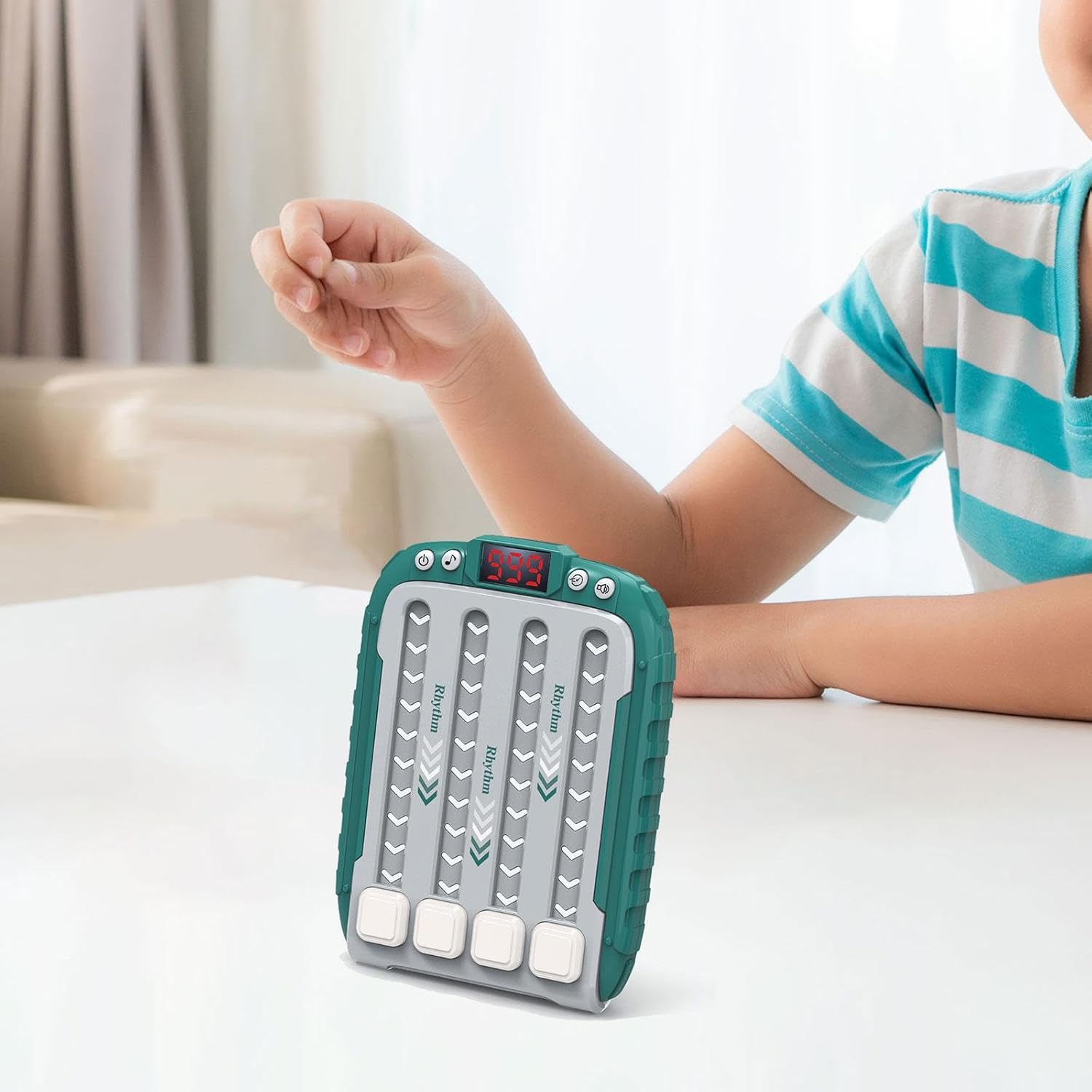 Rhythm dance music game console, children's electronic music toys, stress relief, children's handheld games, game consoles, birthday gifts for boys