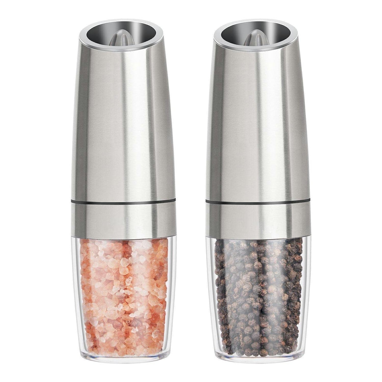 Moulin à poivre électrique avec moulin à poivre Gravity Grinder de Home Acier inoxydable Ensemble de 2