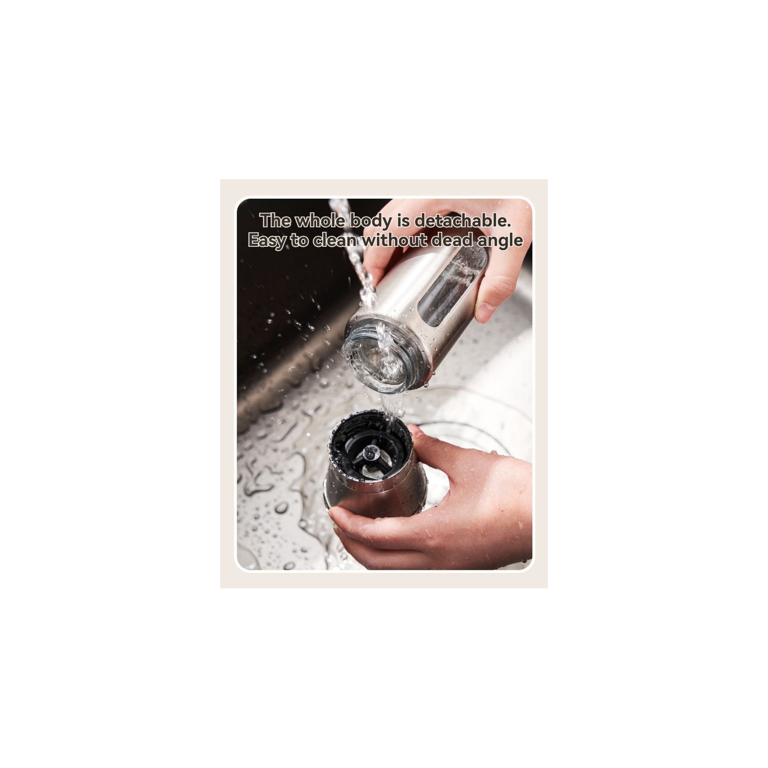 Stainless steel pepper grinder, home kitchen seasoning, black pepper, pepper grinder, sea salt pepper - 270ml