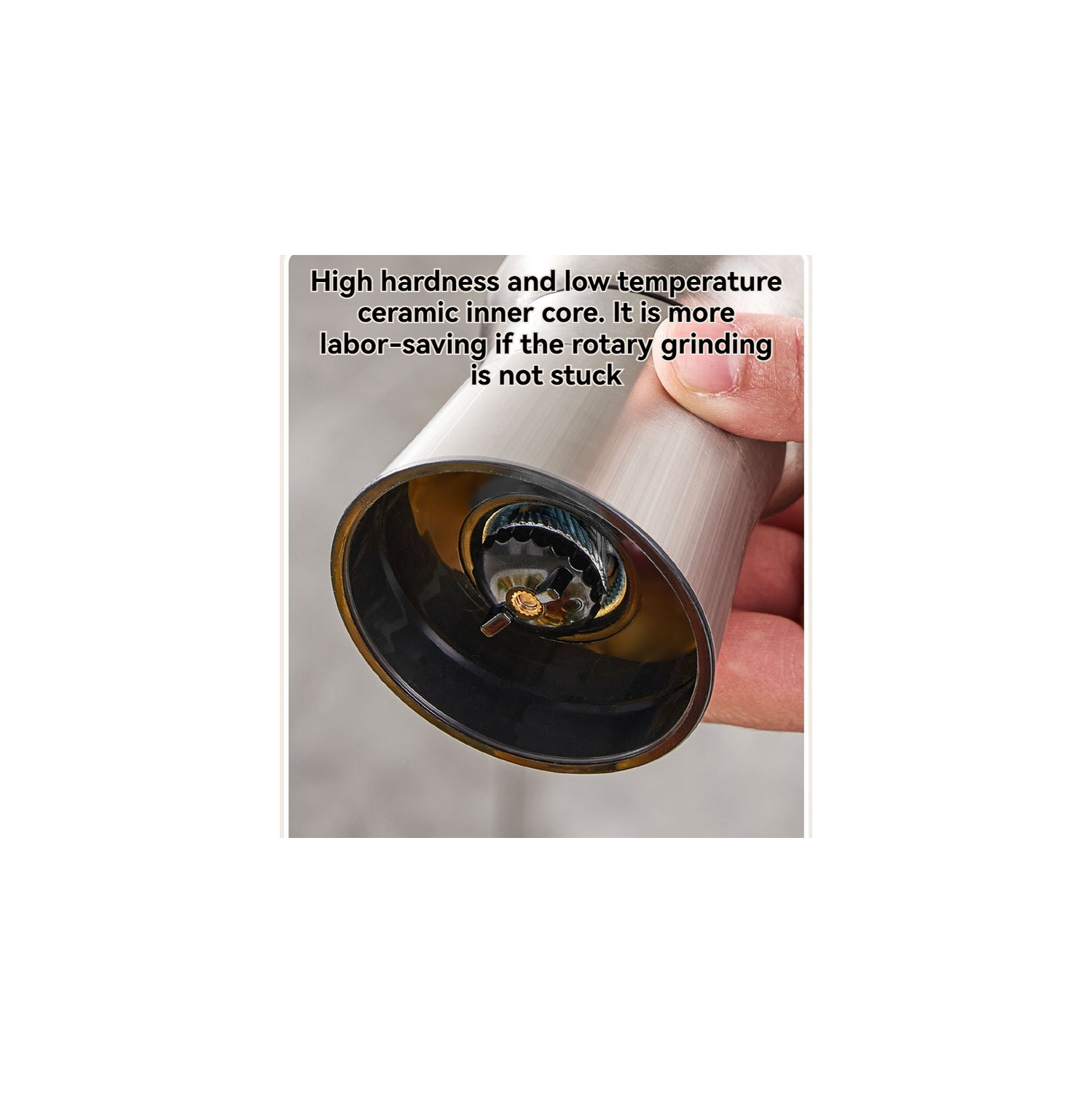 Stainless steel pepper grinder, home kitchen seasoning, black pepper, pepper grinder, sea salt pepper - 170ml