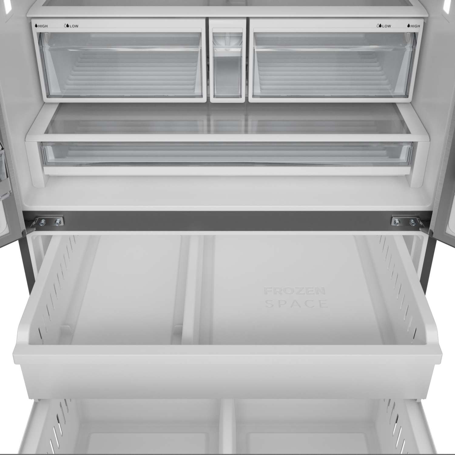 Thor Kitchen 36 Inch Professional French Door Refrigerator with Ice and Water Dispenser – Model TRF3628FFD