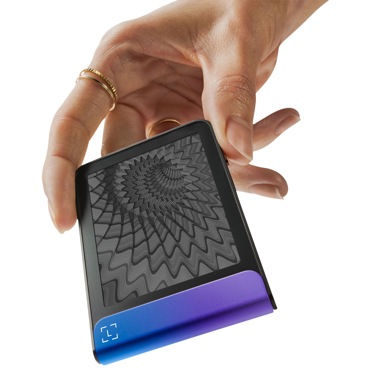 Portefeuille physique de cryptomonnaie à encre électronique 2,84 po USB-C/Bluetooth avec clé de récupération Flex de Ledger - Bleu Neptune