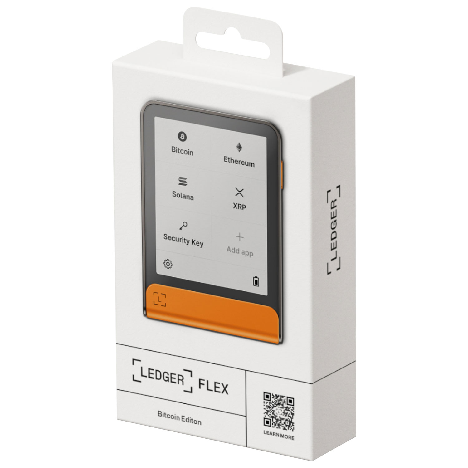 Ledger Flex 2.84" E-Ink Crypto Hardware Wallet USB-C/Bluetooth with Recovery Key - Orange