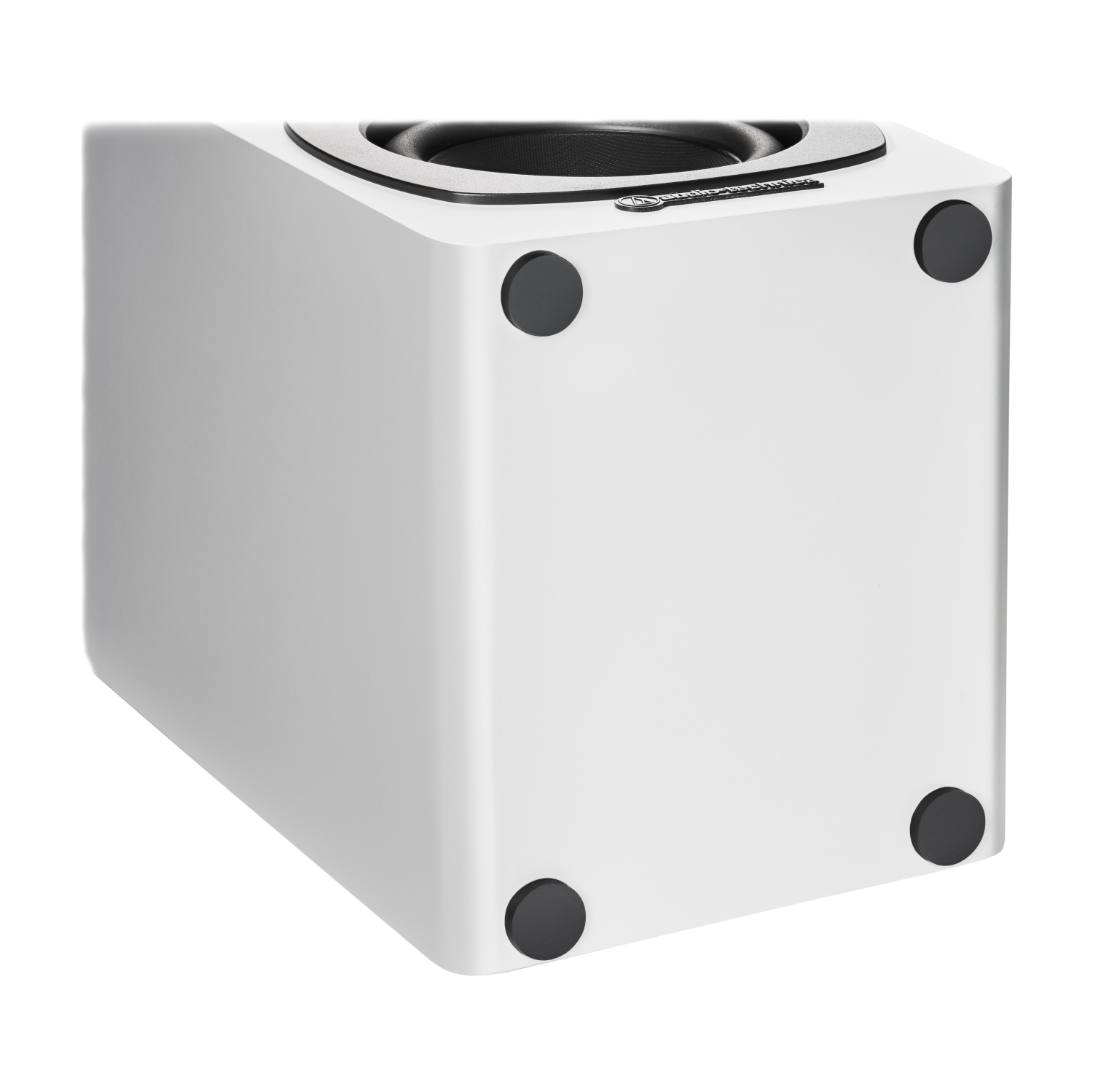 Haut-parleurs d'étagère amplifiés AT-SP3X d'Audio-Technica avec connectivité Bluetooth ou avec fil, blanc