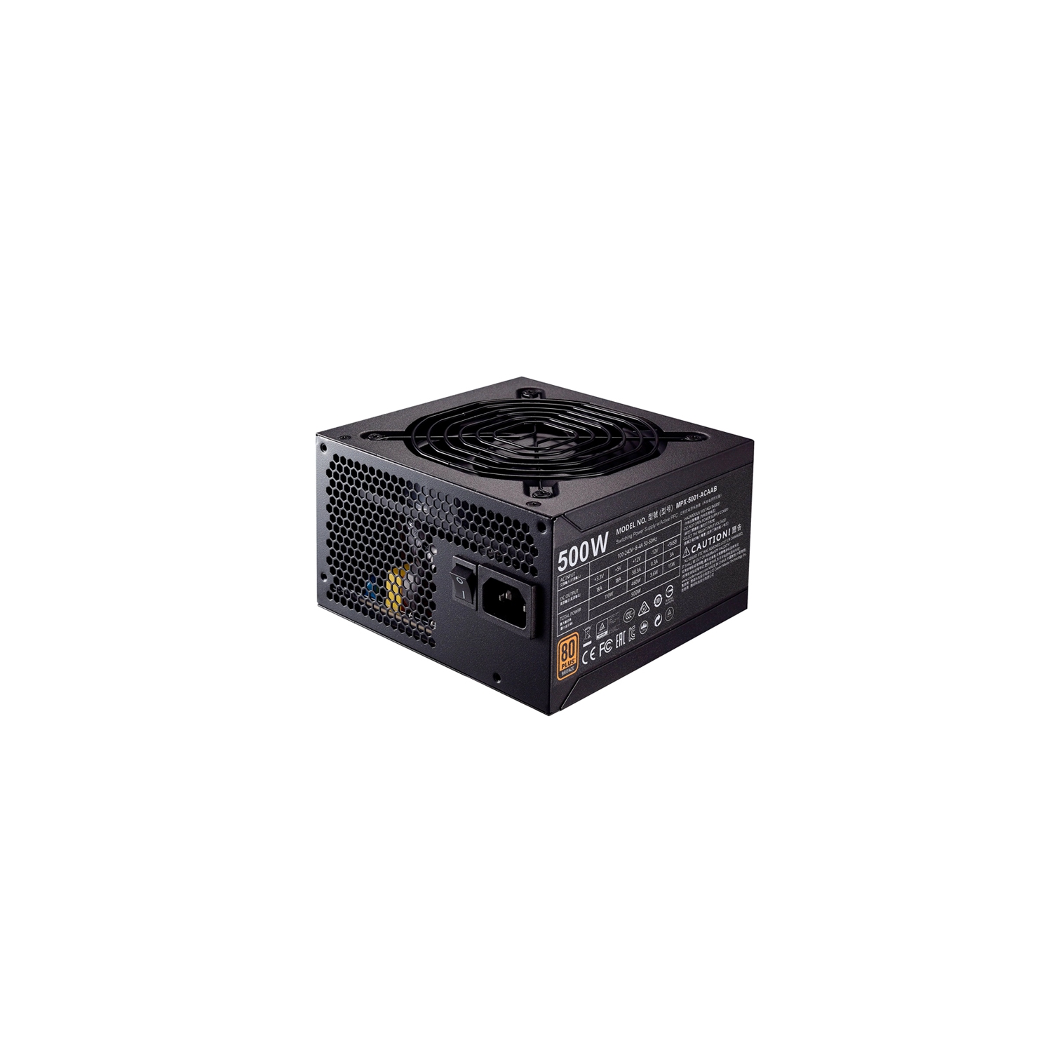Bloc d'alimentation certifié 80 Plus de 500 watts MWE Bronze de 500 watts de Cooler Master