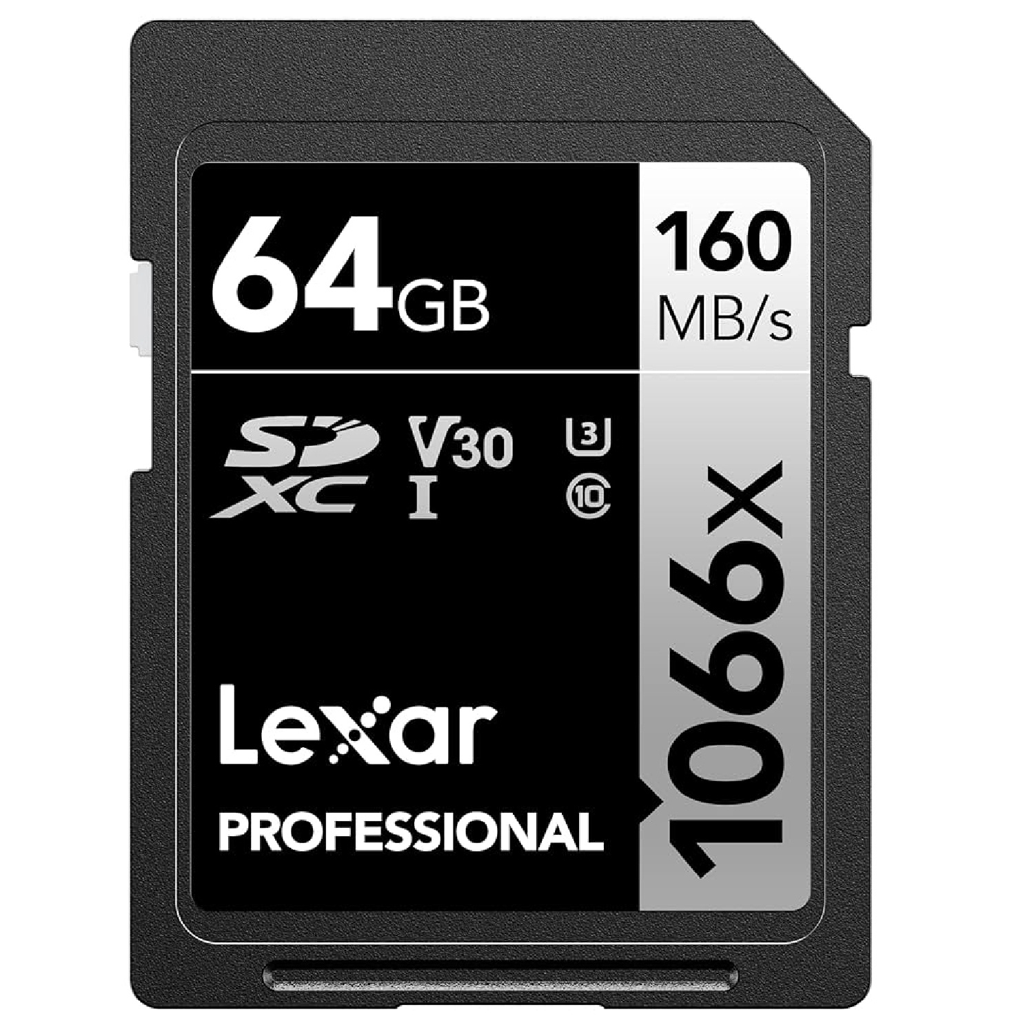 Refurbished Lexar Professional 1066× microSDXC UHS‑I Card SILVER Series – 64 GB LMS1066064GBNNNU