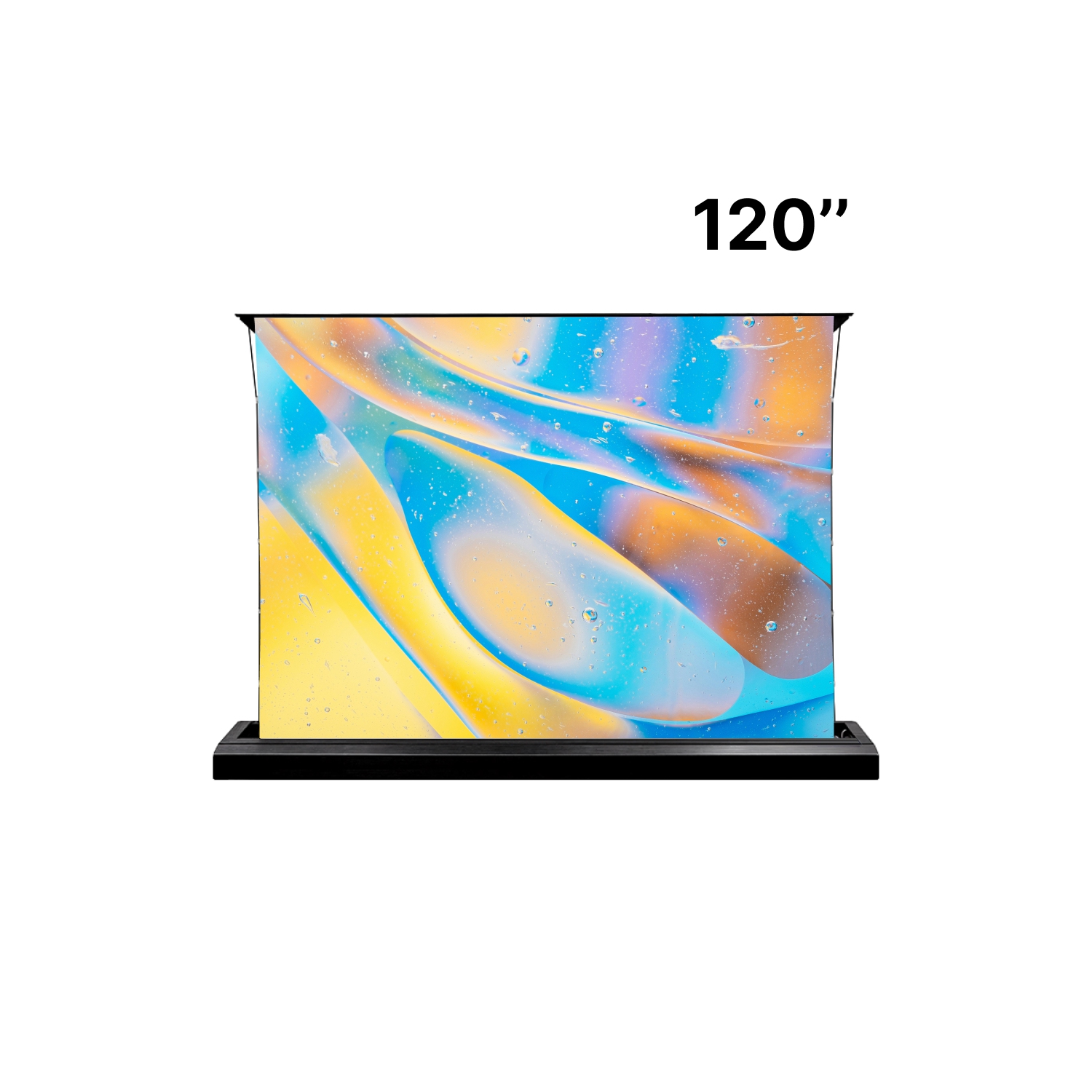 MUBU Sunrise Ultra Short Throw ALR Motorized Floor Rising Screen 120" - Black Crystal