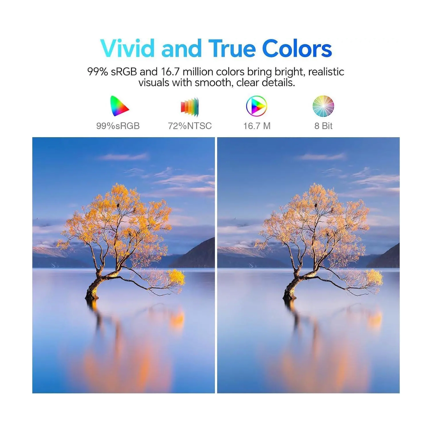 KOORUI 27" 2560 x 1440 120 Hz IPS Gaming Monitor 1 ms 99% SRGB Flat Panel E2721H