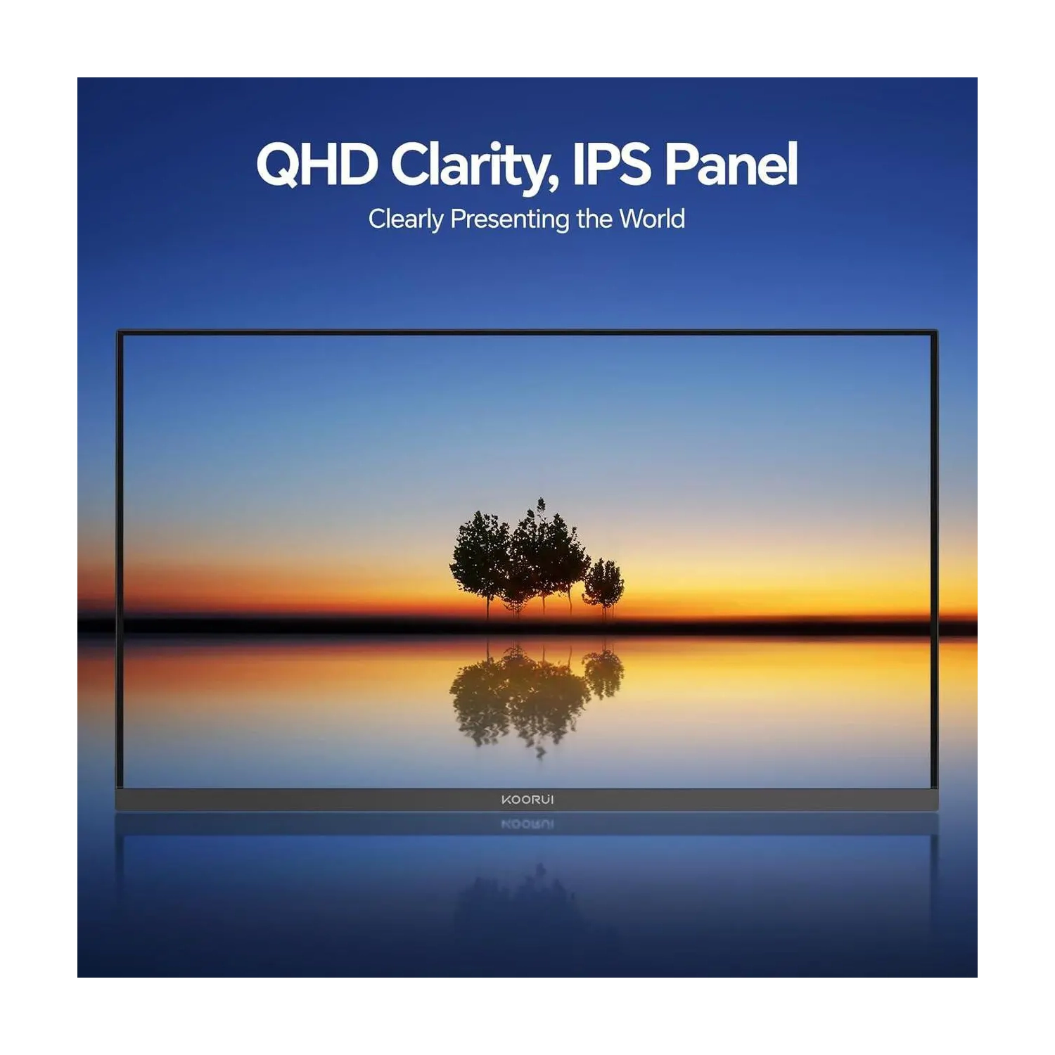 KOORUI 27" 2560 x 1440 120 Hz IPS Gaming Monitor 1 ms 99% SRGB Flat Panel E2721H