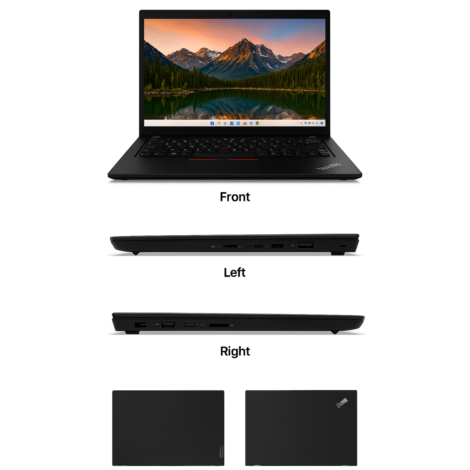 Remis à neuf - Portable à écran tactile de 14&nbsp;po ThinkPad T490 FHD de Lenovo - Core i7-8665U d'Intel, mémoire vive 16&nbsp;Go, SSD