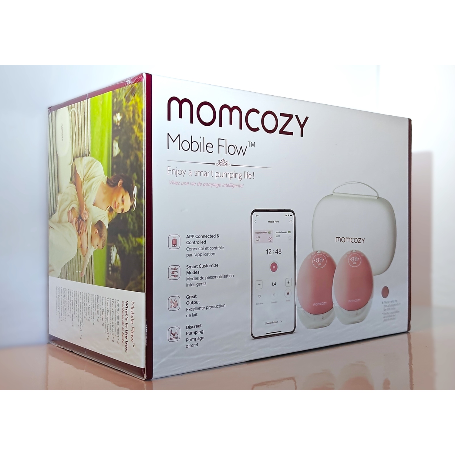 Momcozy Mobile Flow M9 Hands-Free Dual Double Electric Cordless Breast Milk Pump