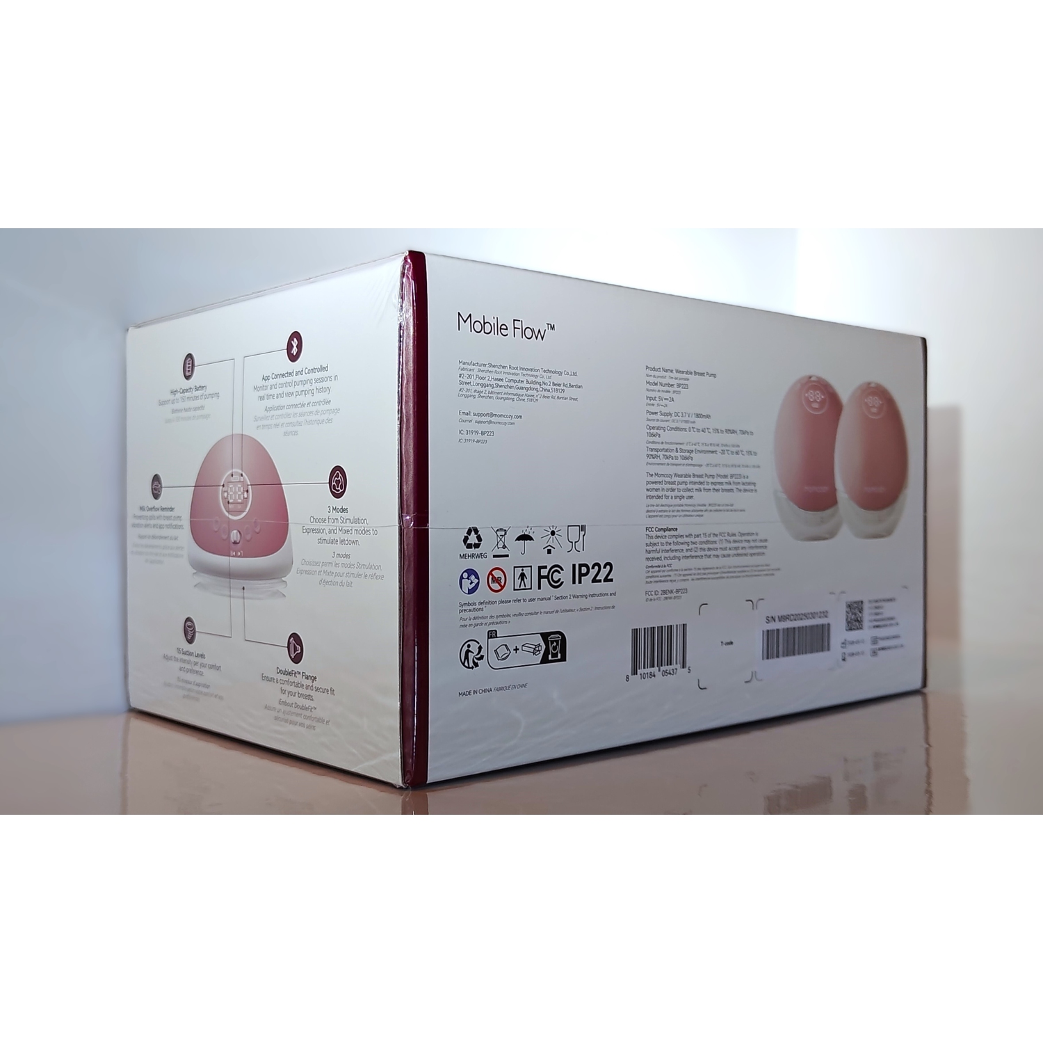 Momcozy Mobile Flow M9 Hands-Free Dual Double Electric Cordless Breast Milk Pump