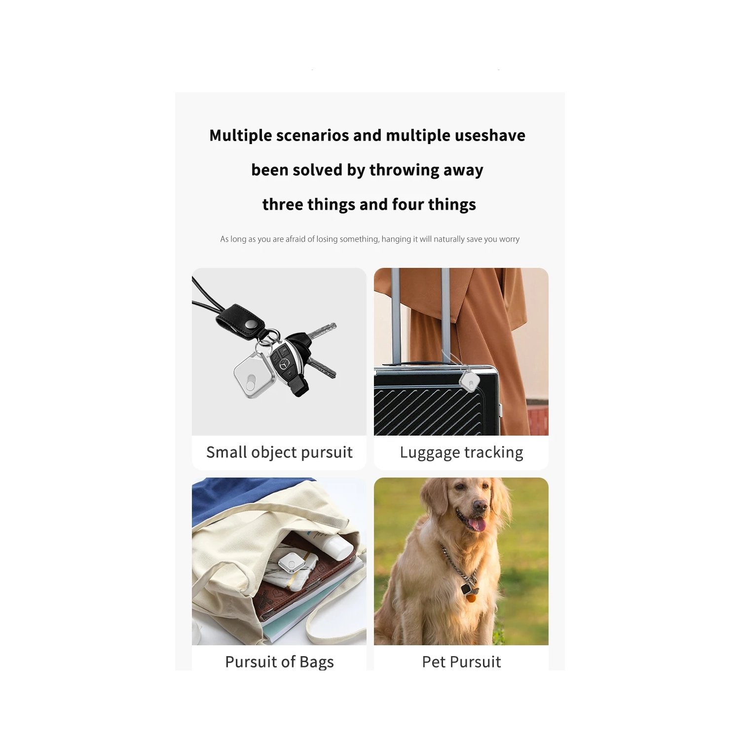 Dispositif anti-perte intelligent AirTag, localisateur mondial d'artéfacts, détecteur d'animaux, plateforme Apple iOS - Noir