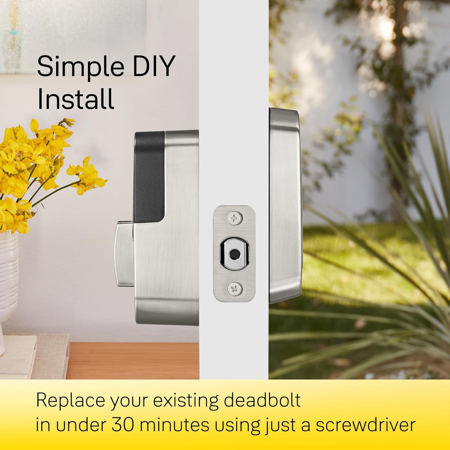 Serrure Assure Lock 2 Plus de Yale avec clés et Wi-Fi - Suède noir