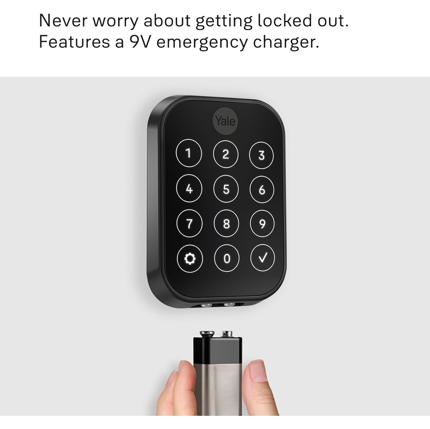 Serrure Assure Lock 2 Plus de Yale avec clés et Wi-Fi - Suède noir
