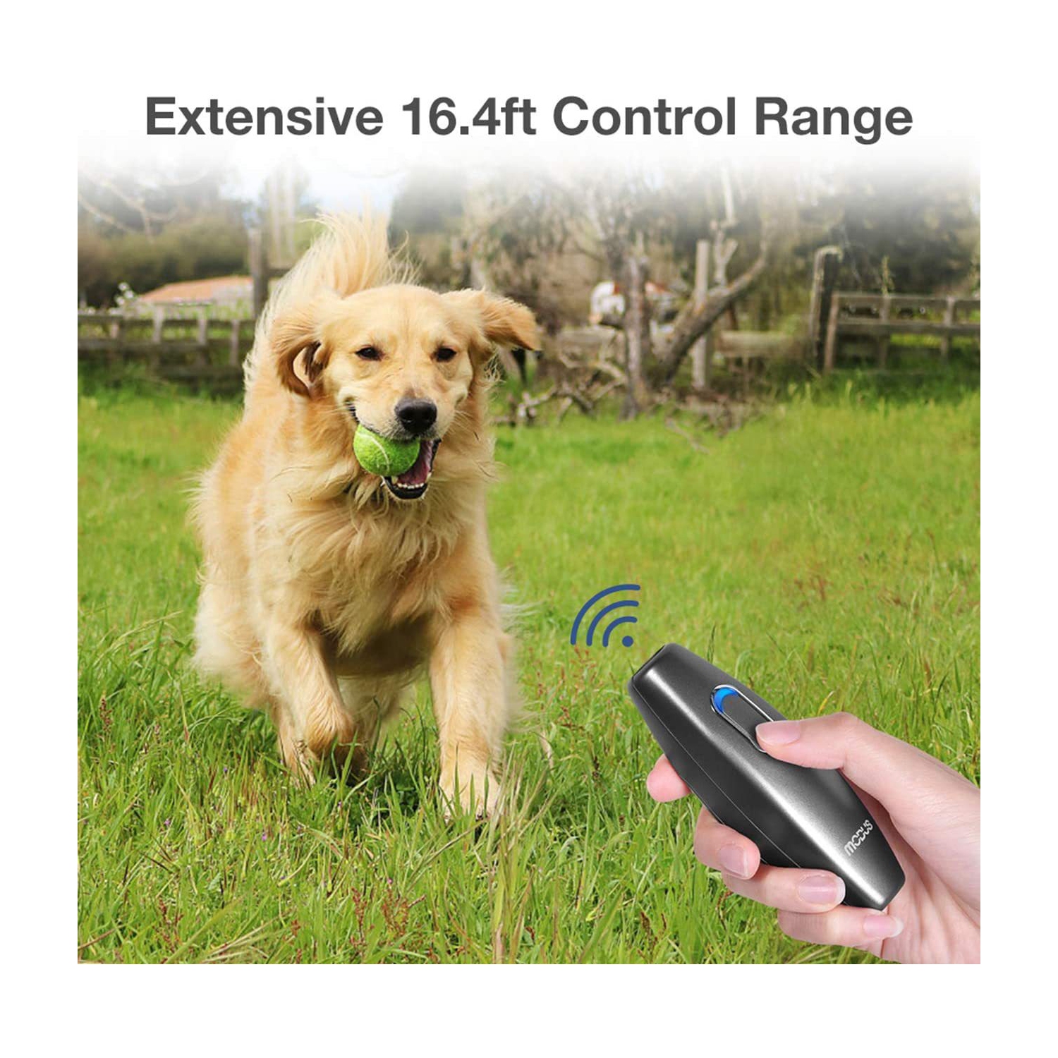 Specially designed for handheld ultrasonic trainer pet trainer dog trainer hot selling product mini barking stop trainer 2 in 1 - silver