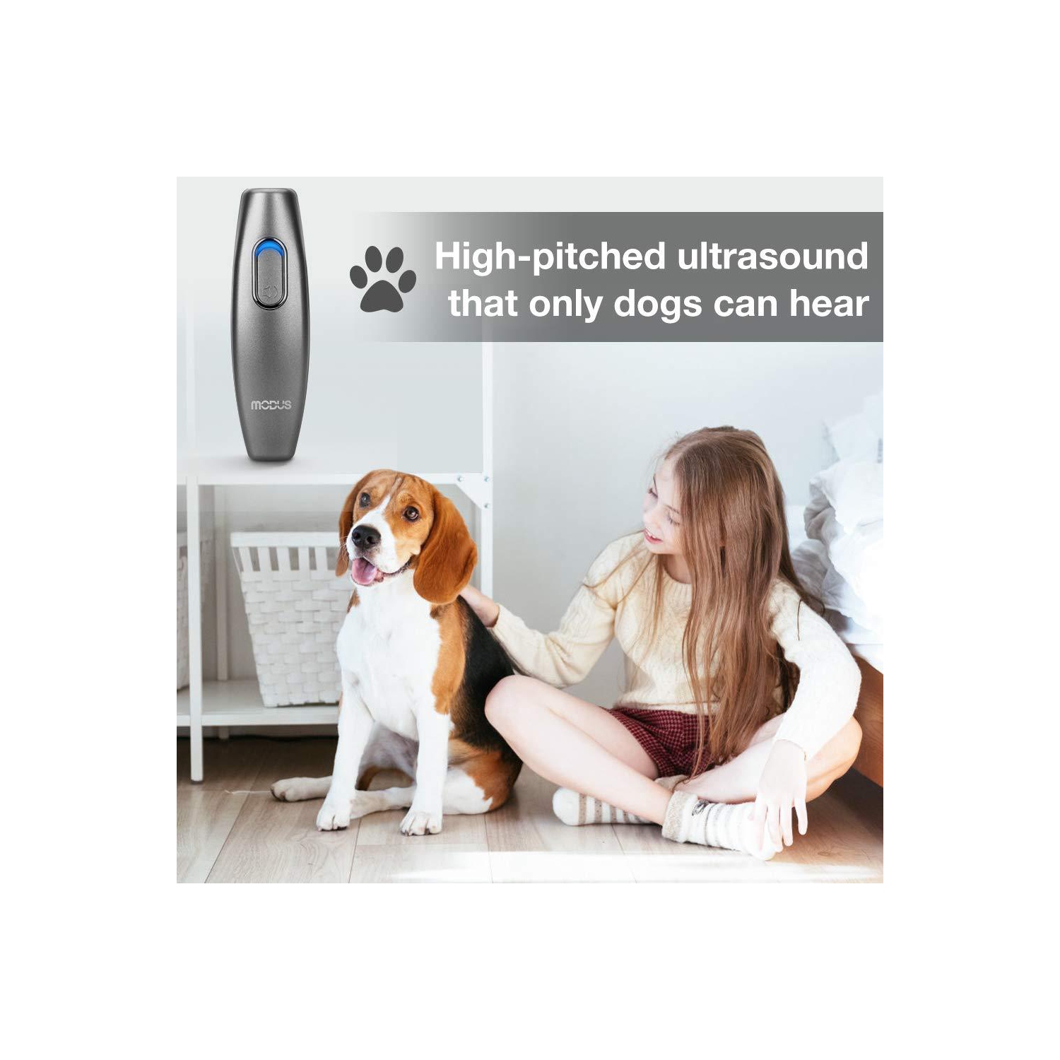 Specially designed for handheld ultrasonic trainer pet trainer dog trainer hot selling product mini barking stop trainer 2 in 1 - silver