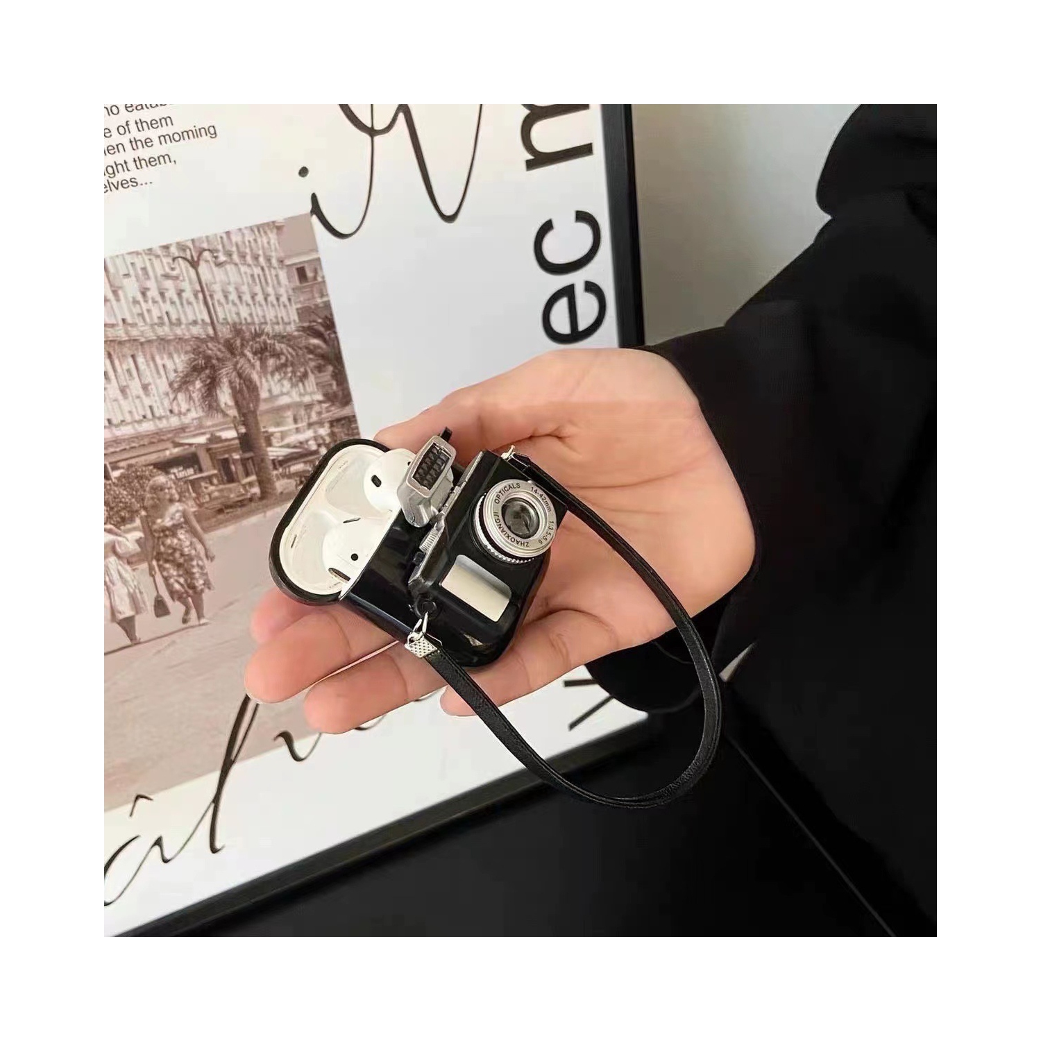 Flash camera shape, suitable for Airpods pro soft shell Apple earphone protective case - earphone protective case only